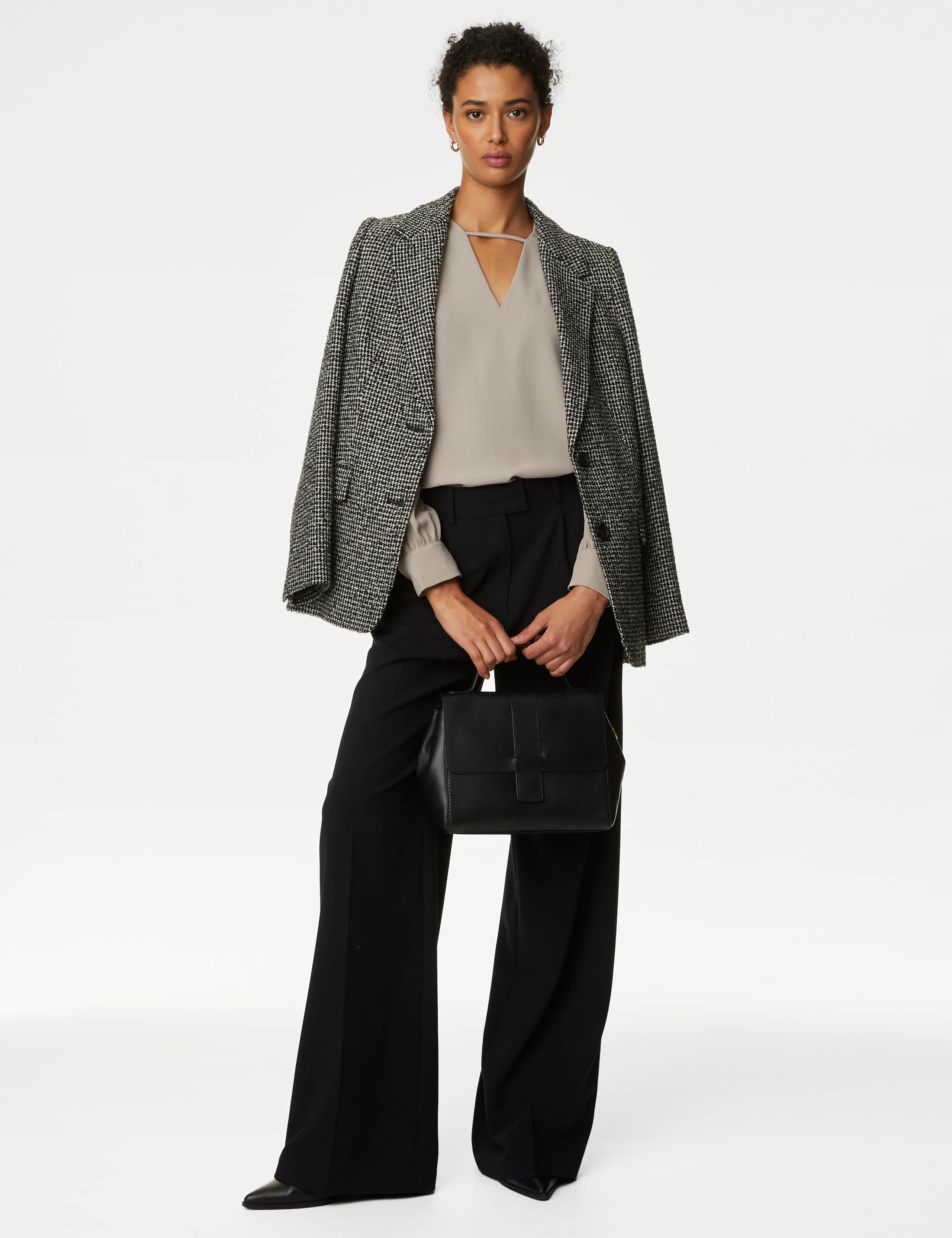 V-Neck Cutwork Detail Popover Blouse 3 of 5