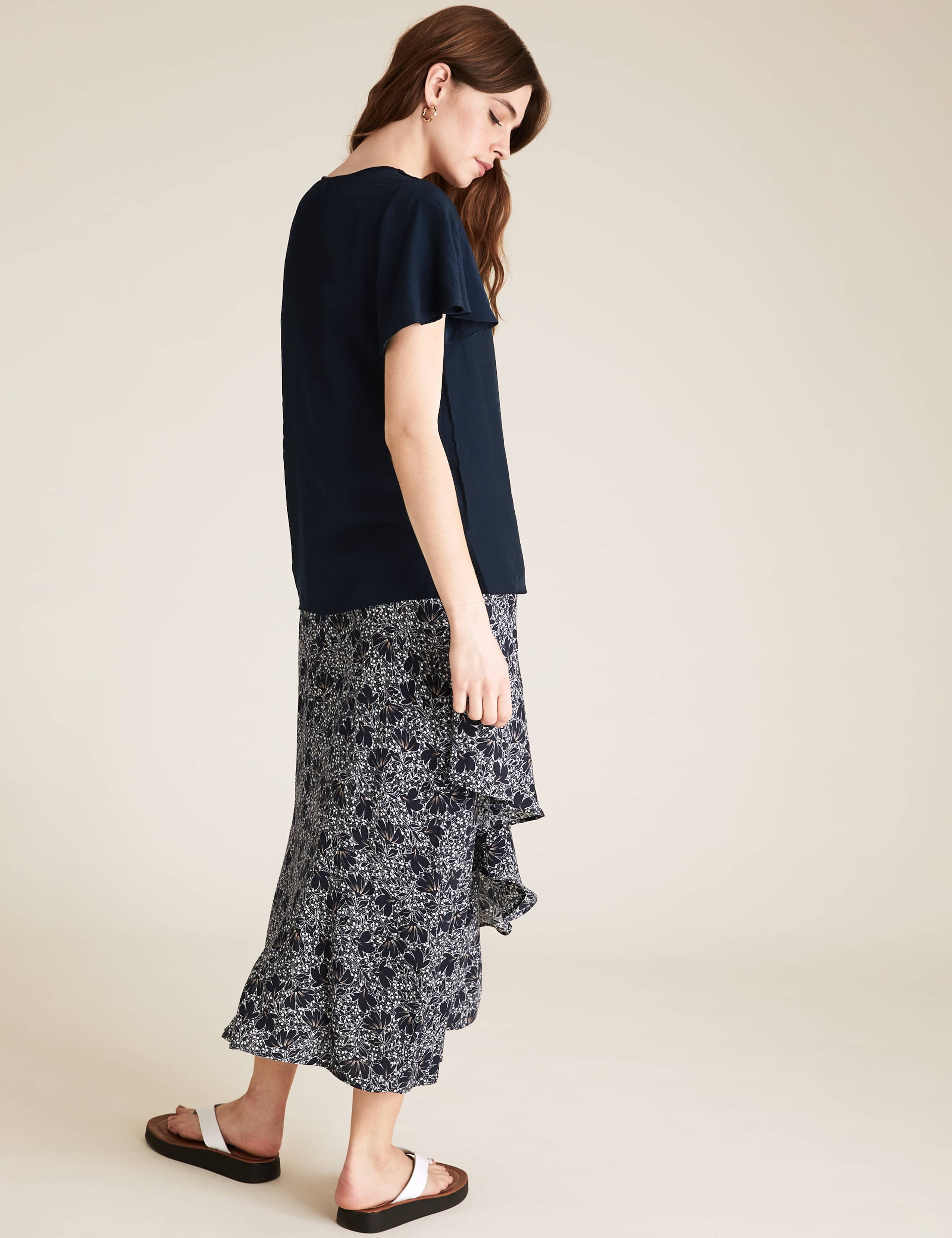 V-Neck Flutter Sleeve Top 5 of 5