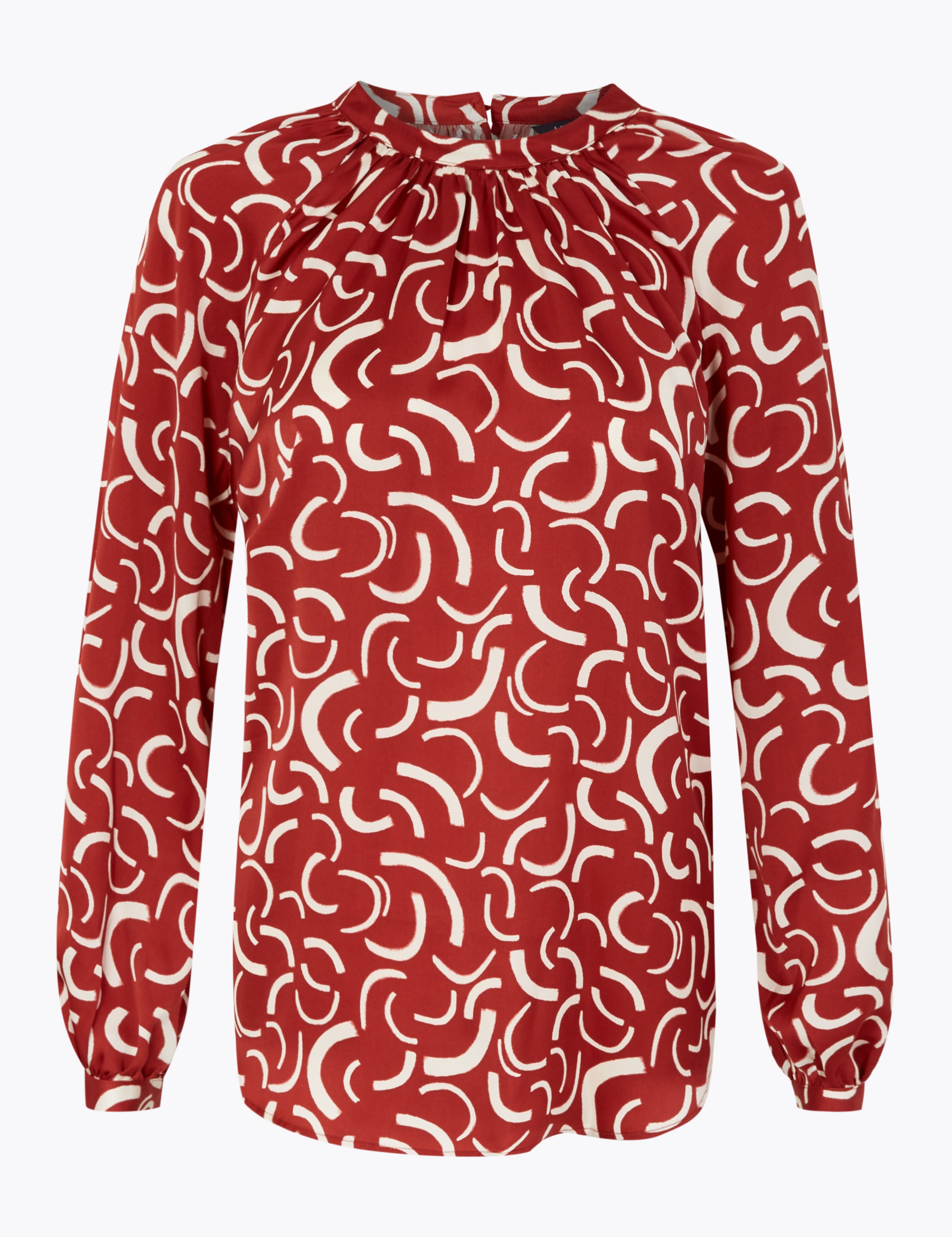 Satin Printed Blouse 2 of 5