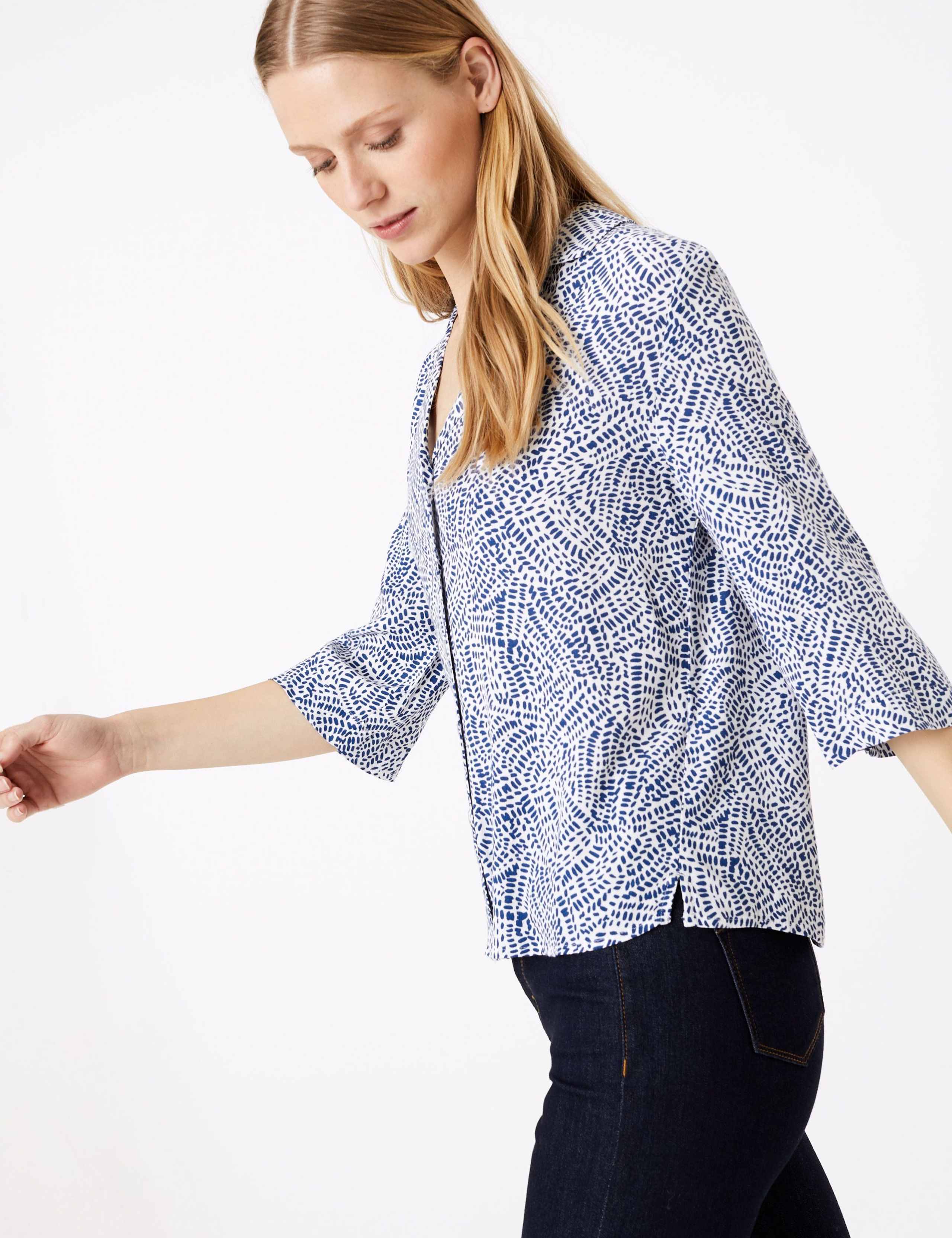 Printed Collared Neck Shirt 1 of 4