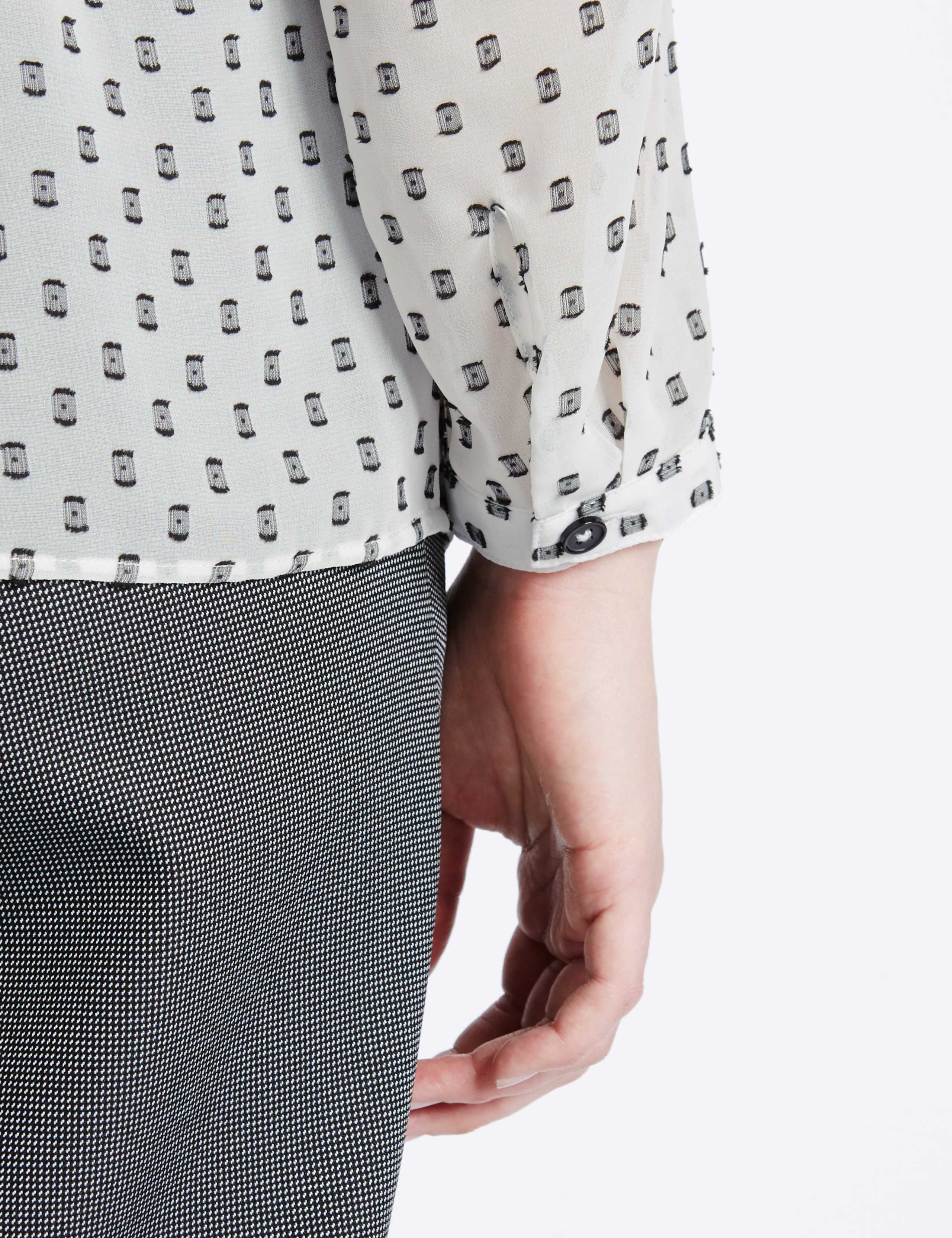 Clipped Blouse with Camisole 3 of 3