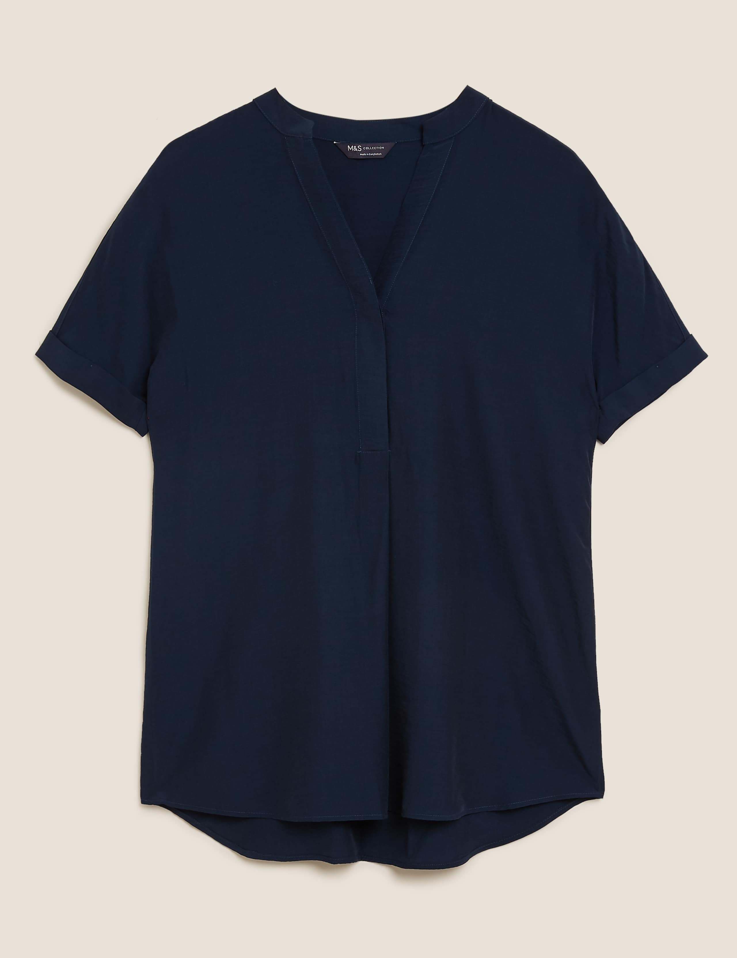V-Neck Longline Short Sleeve Tunic 2 of 5