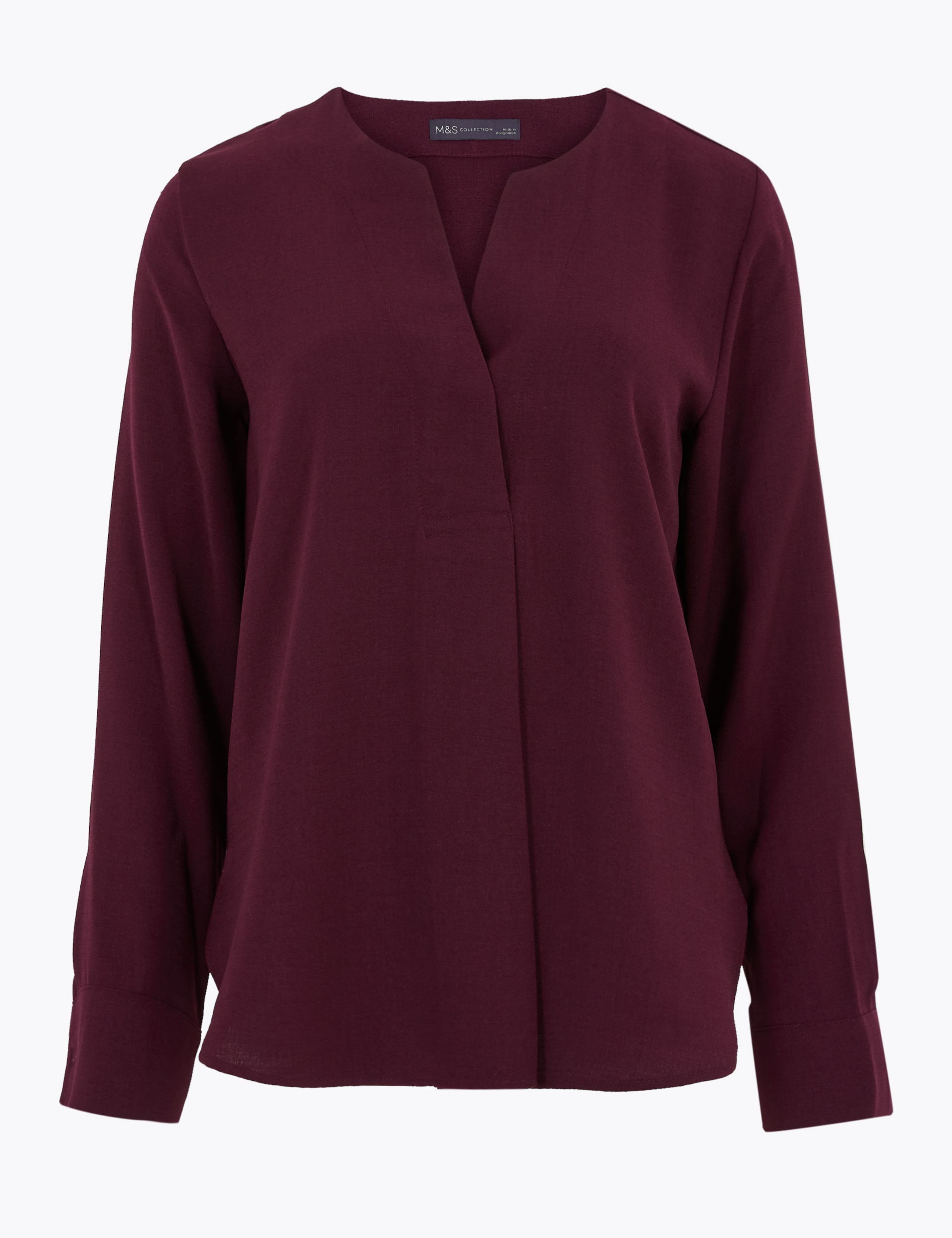 Long Sleeve Popover Blouse 2 of 4