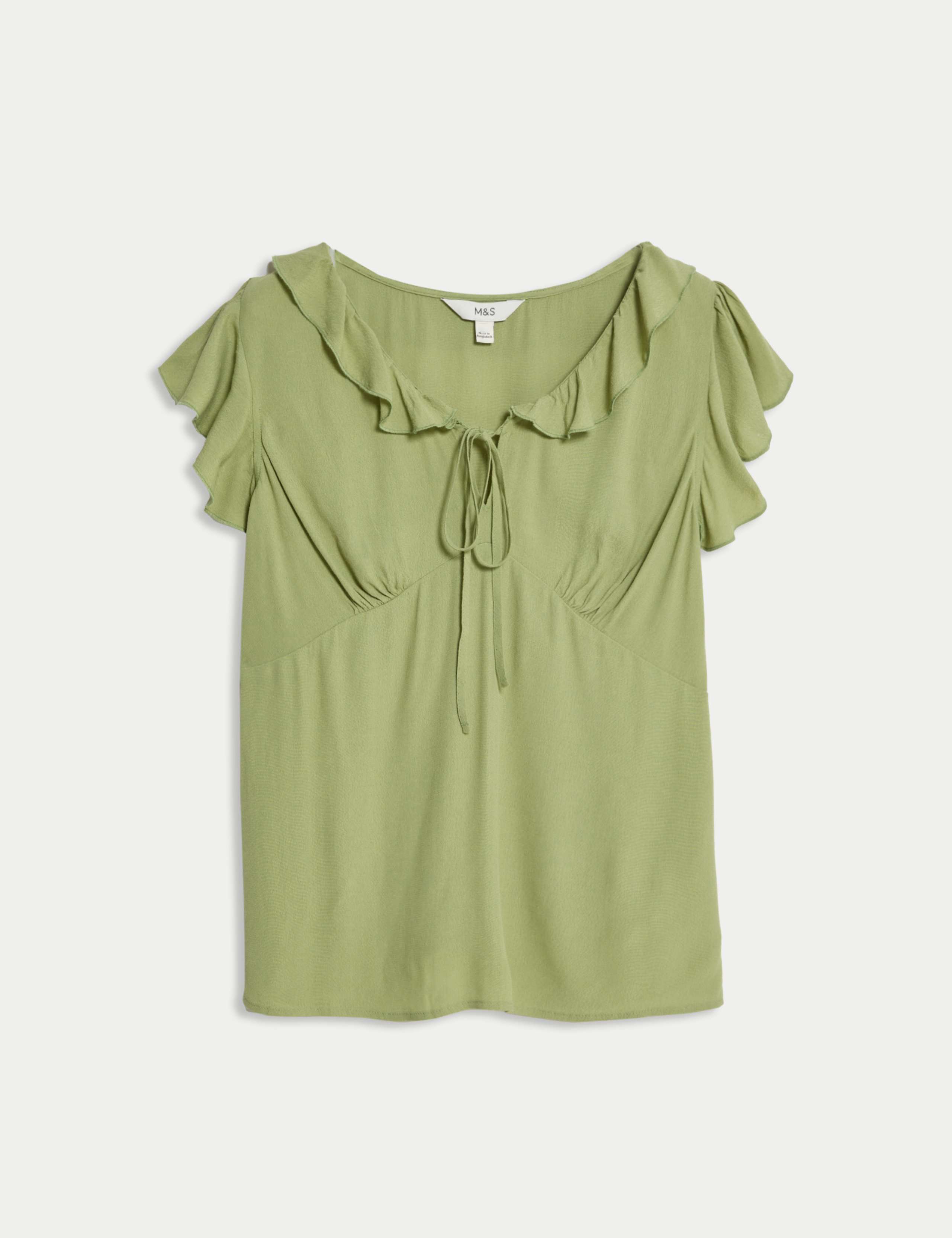 V-Neck Frill Detail Top 2 of 5