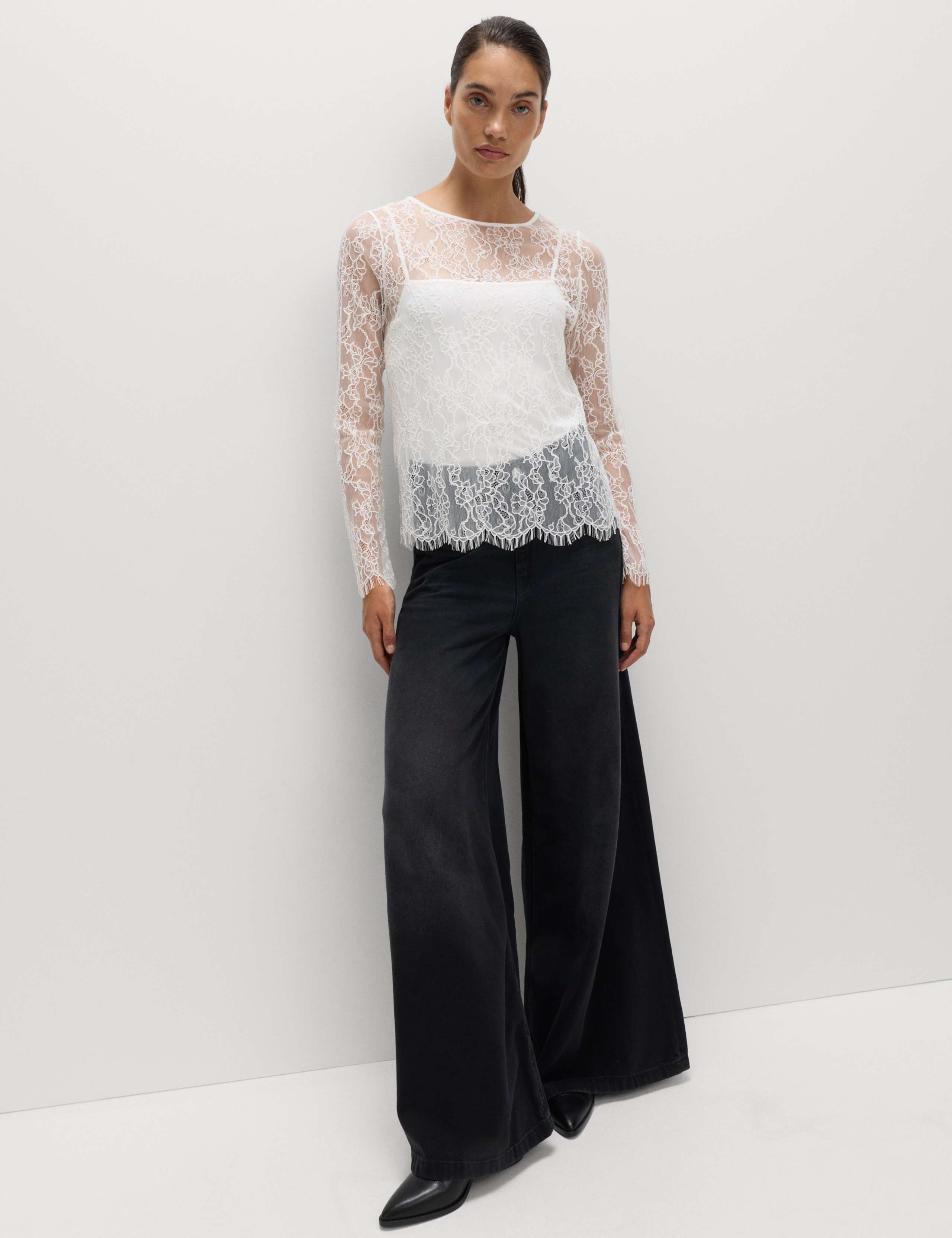 Lace Long Sleeve Top 4 of 5