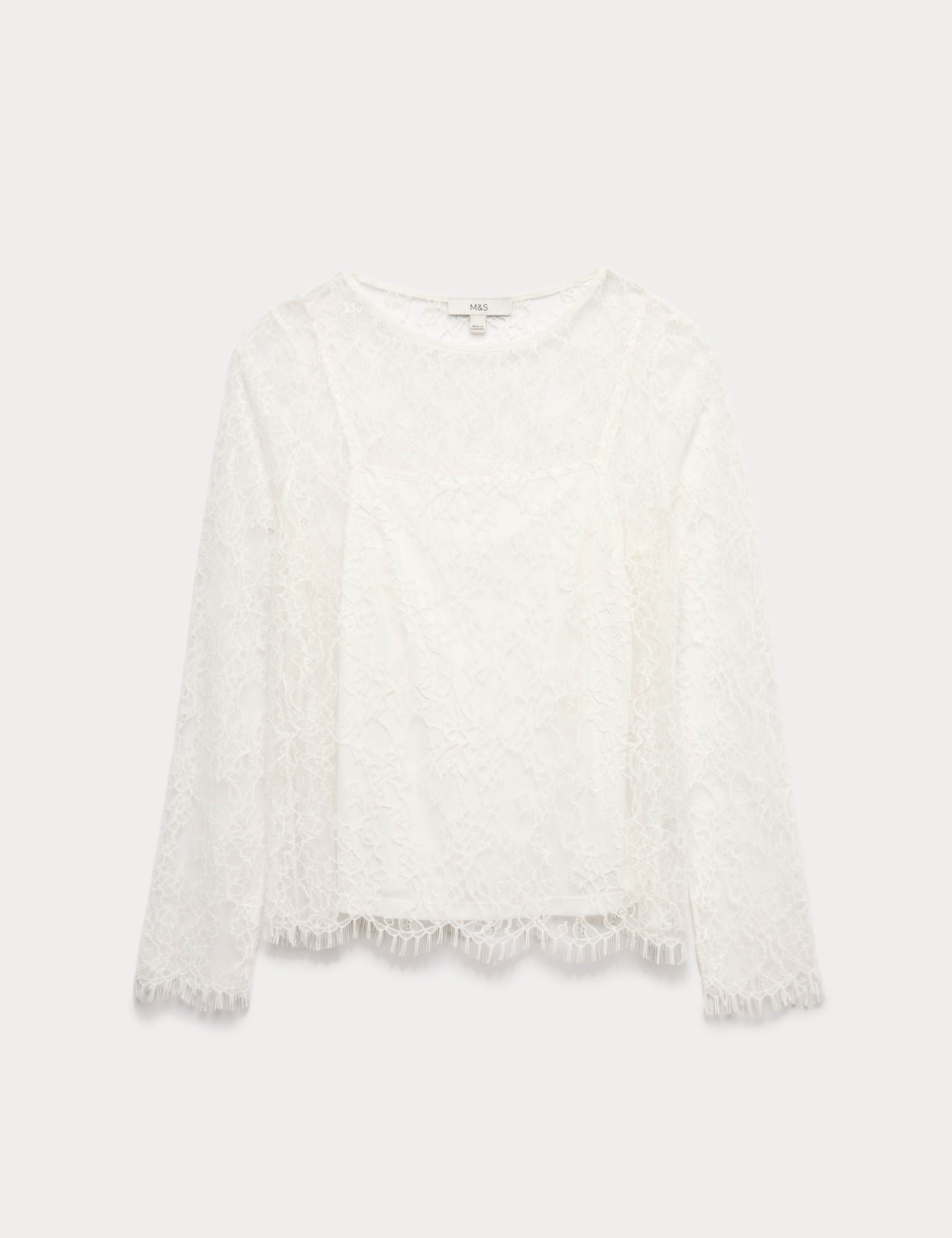 Lace Long Sleeve Top 2 of 5