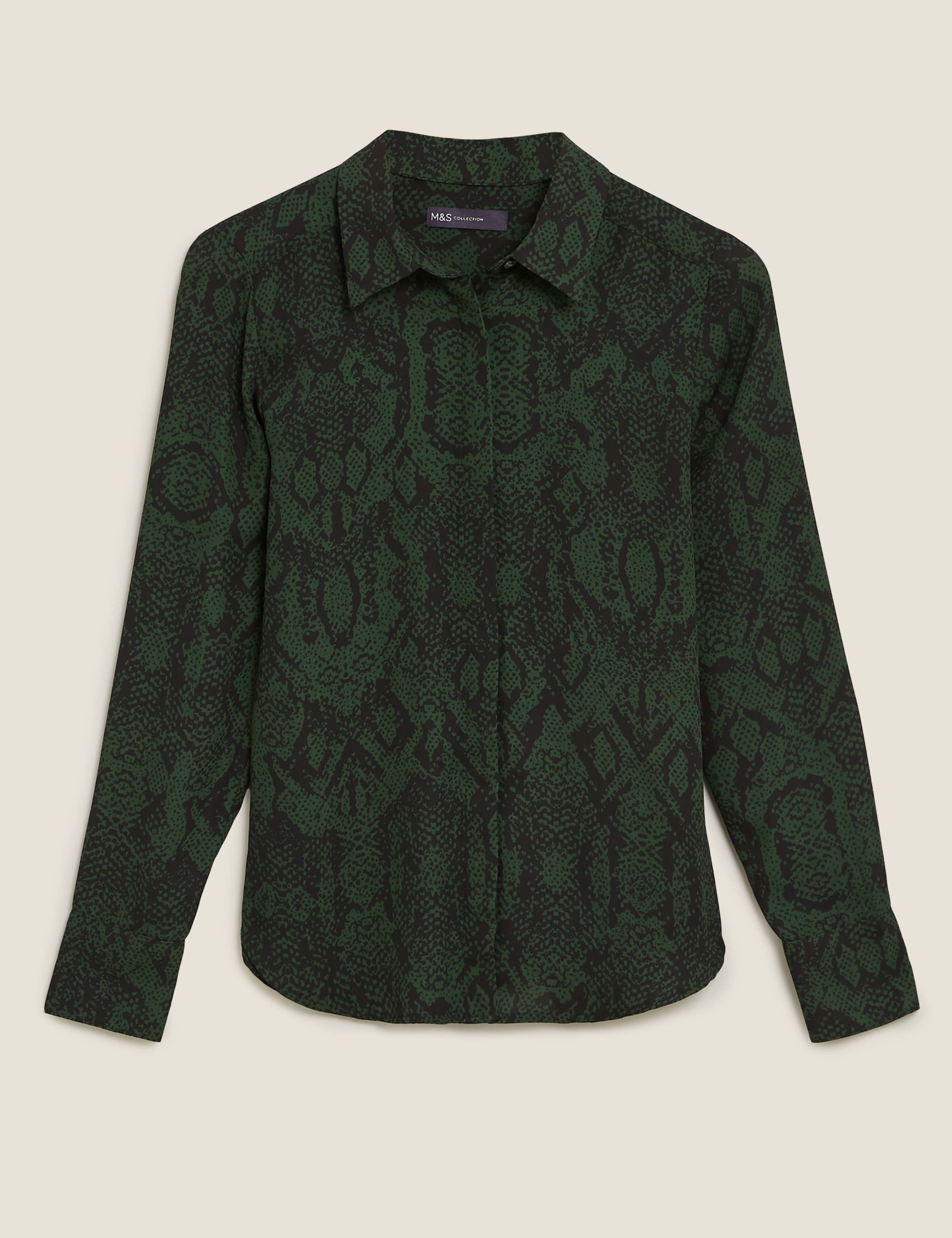 Snake Print Long Sleeve Shirt 1 of 1