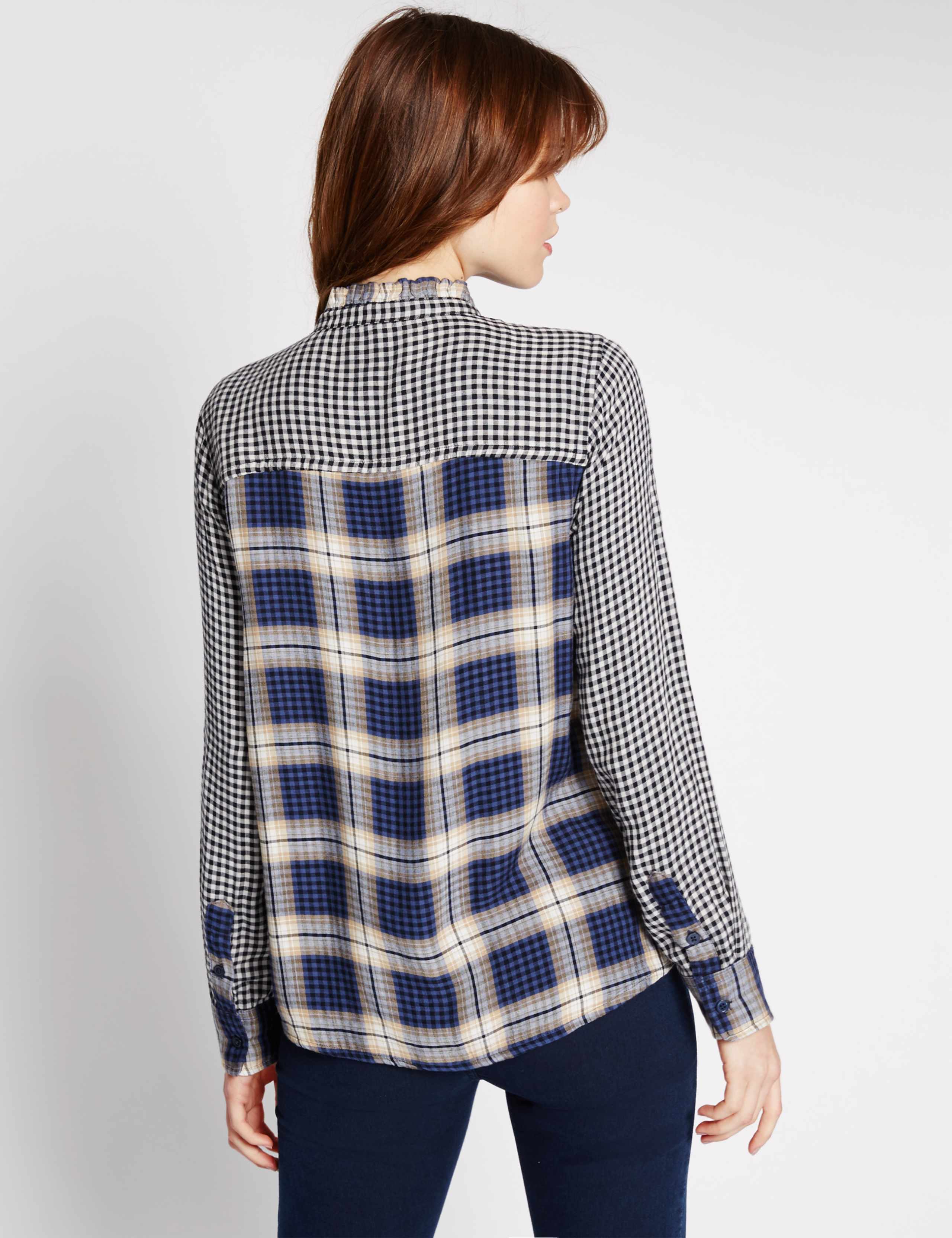 Checked Long Sleeve Shirt 3 of 4