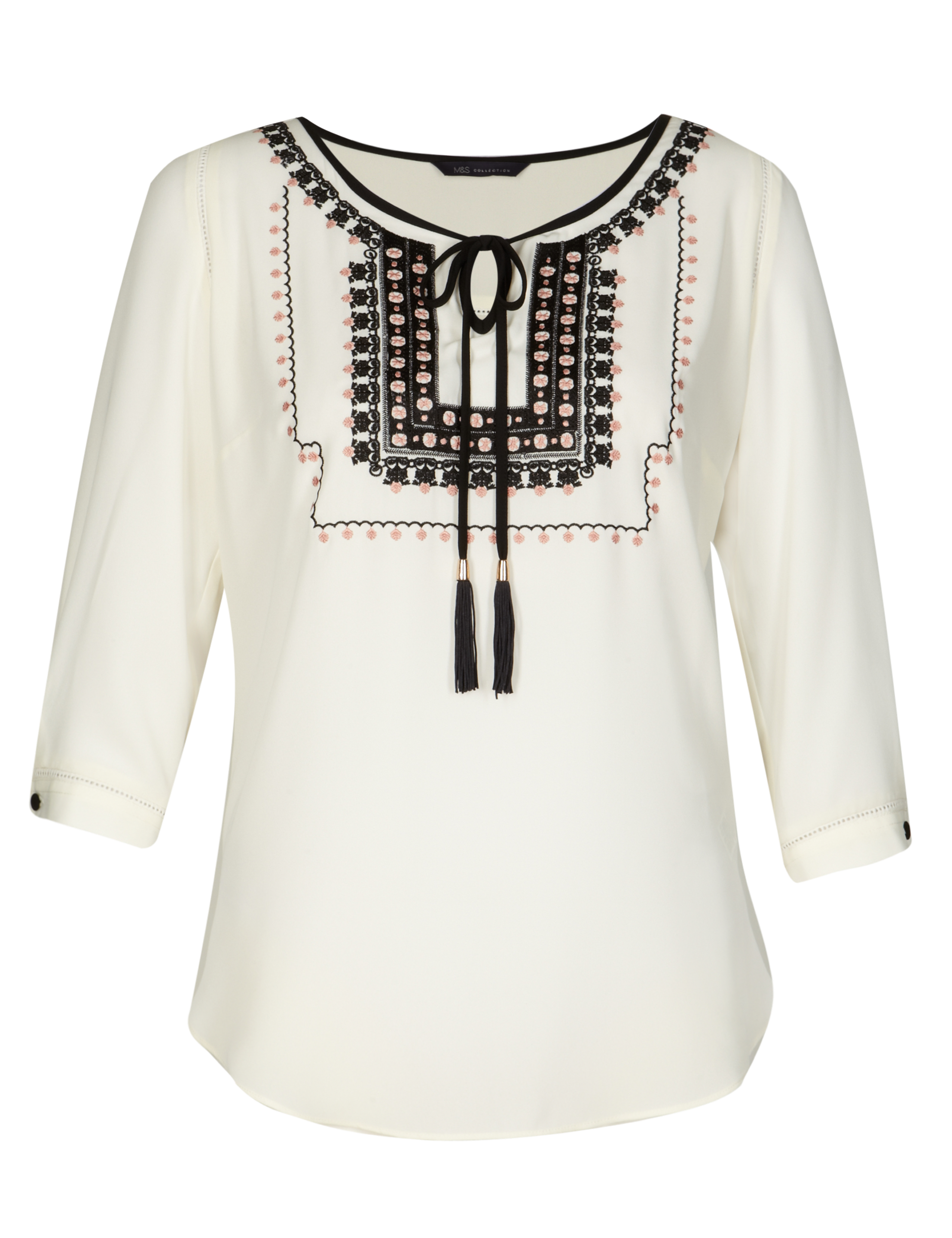 Boho Embroidered Blouse 2 of 6