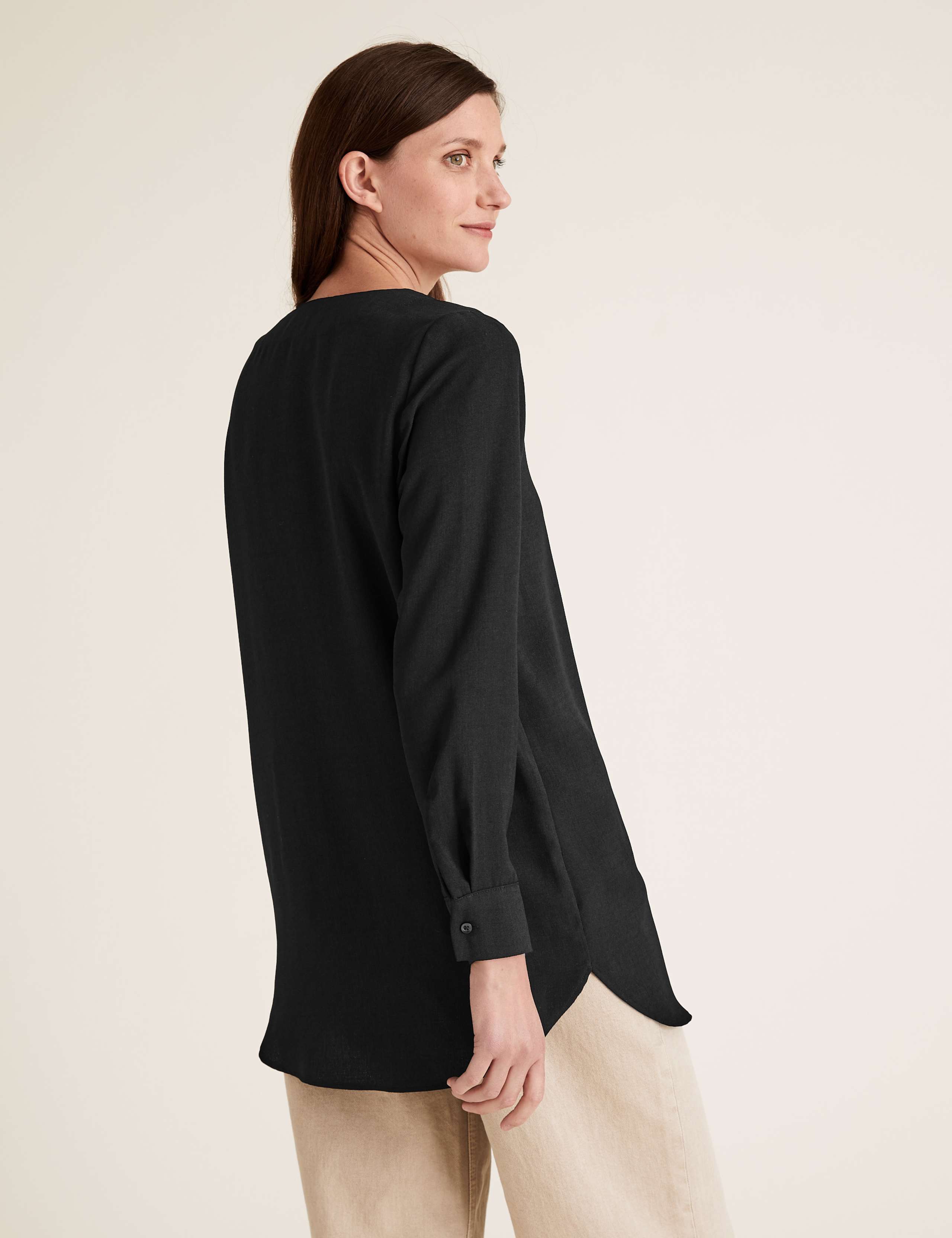 Plain V-Neck Long Sleeve Tunic 5 of 5