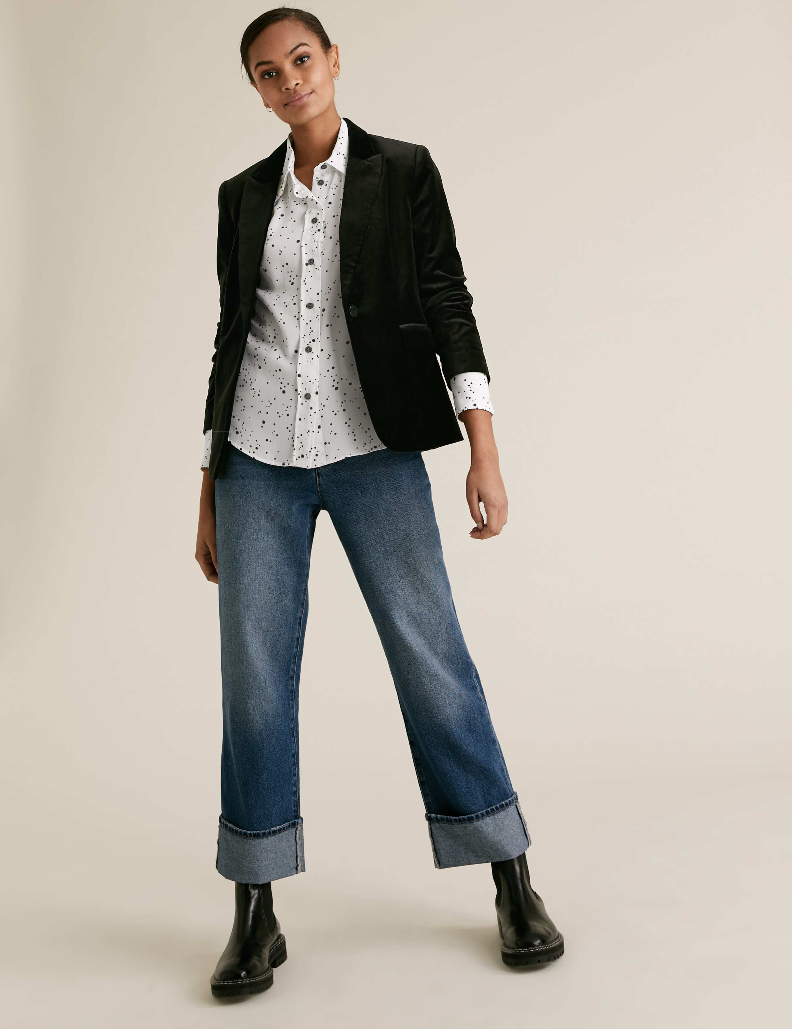 Printed Collared Long Sleeve Shirt 3 of 5