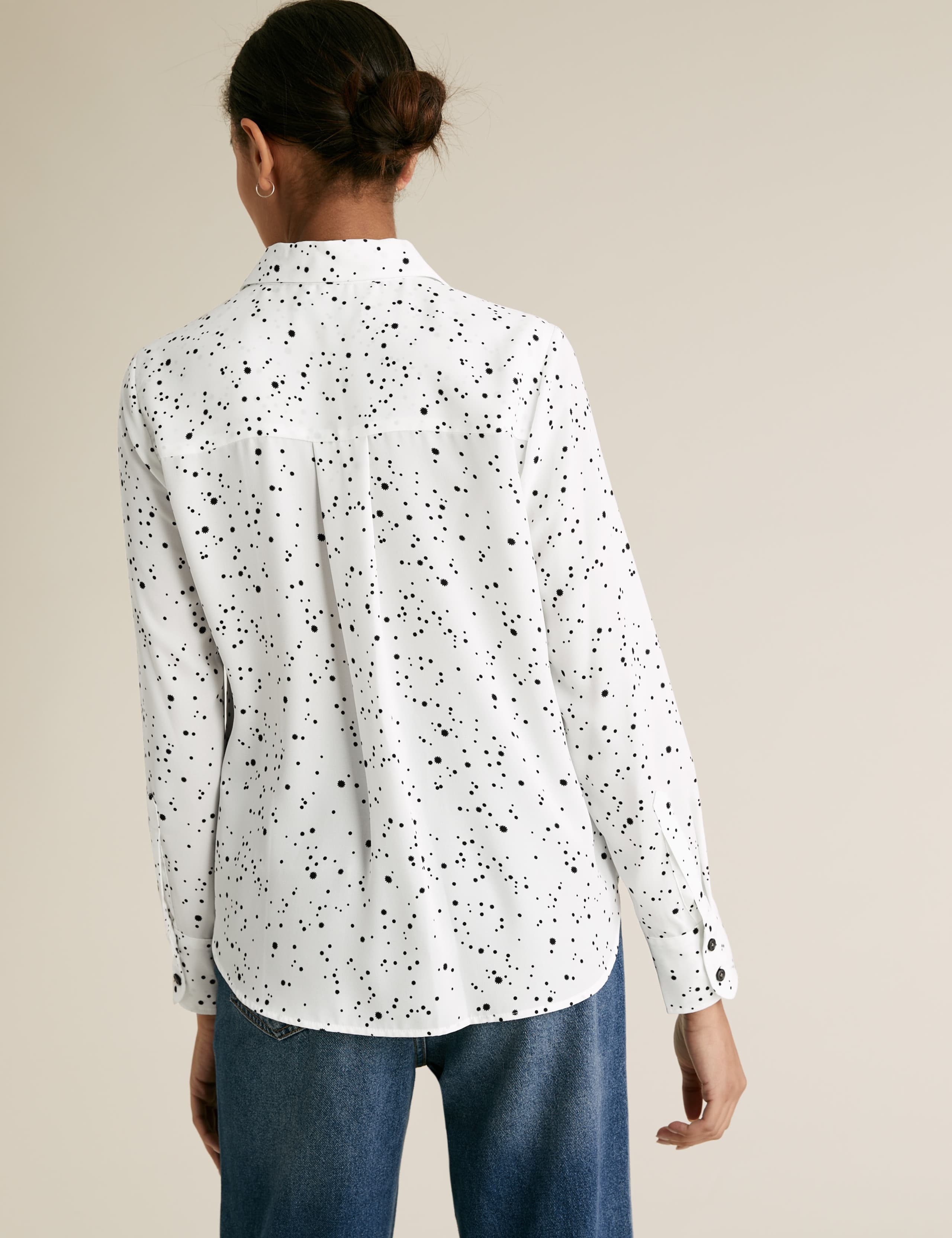 Printed Collared Long Sleeve Shirt 5 of 5