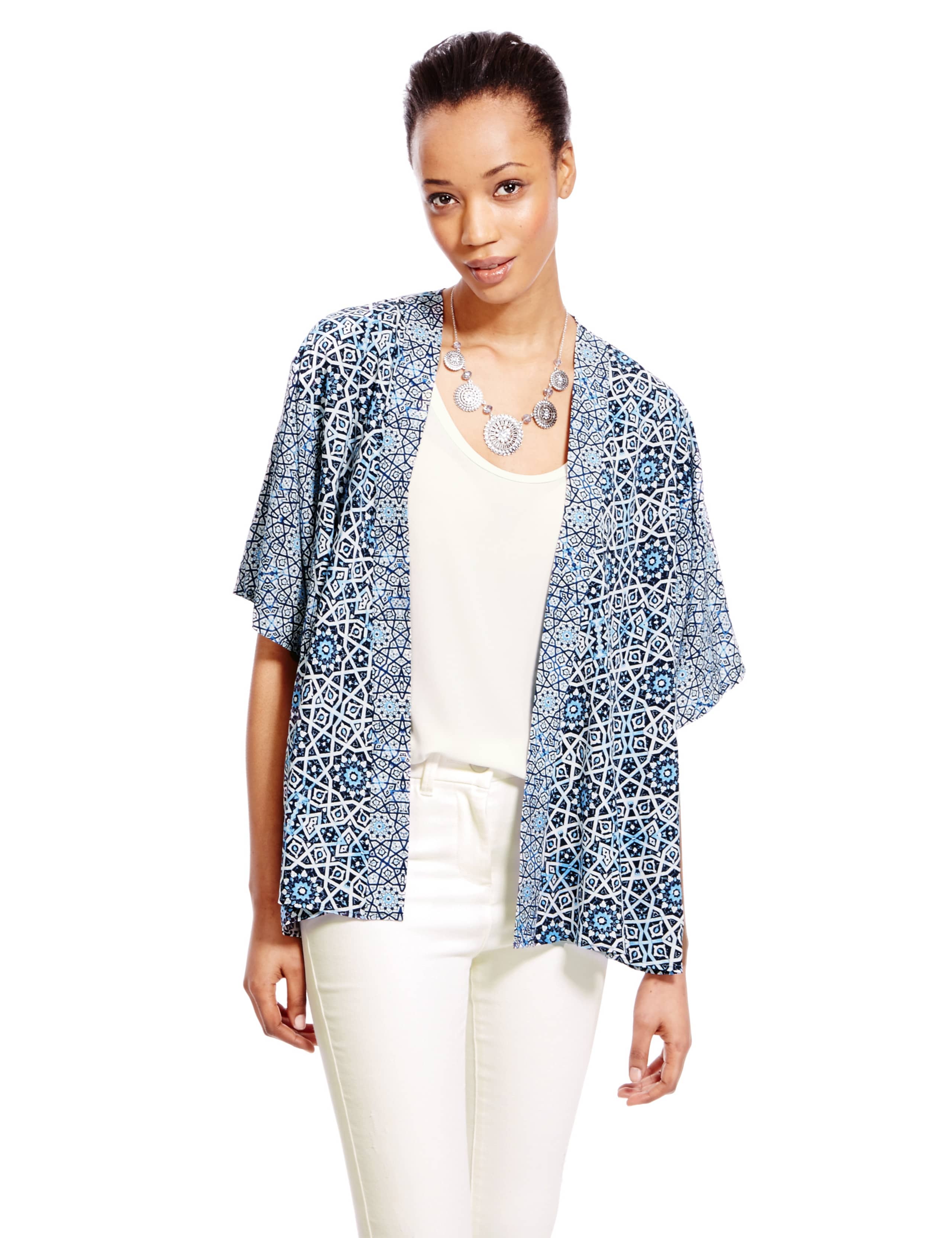 Mix & Match Printed Kimono Top 1 of 4