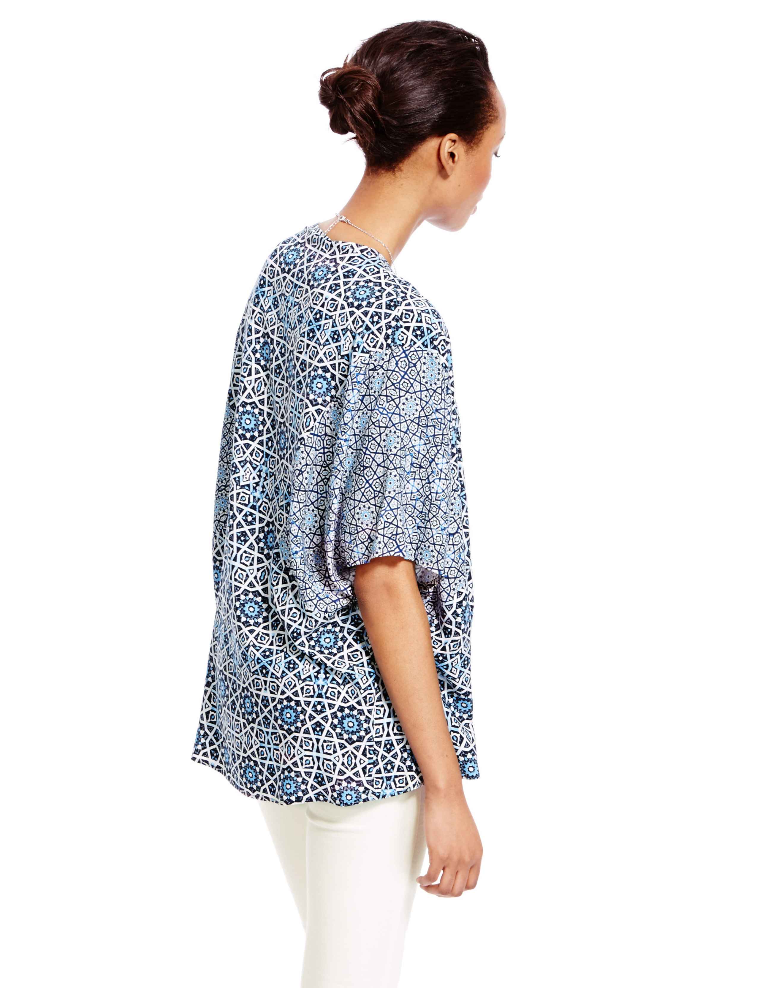 Mix & Match Printed Kimono Top 4 of 4