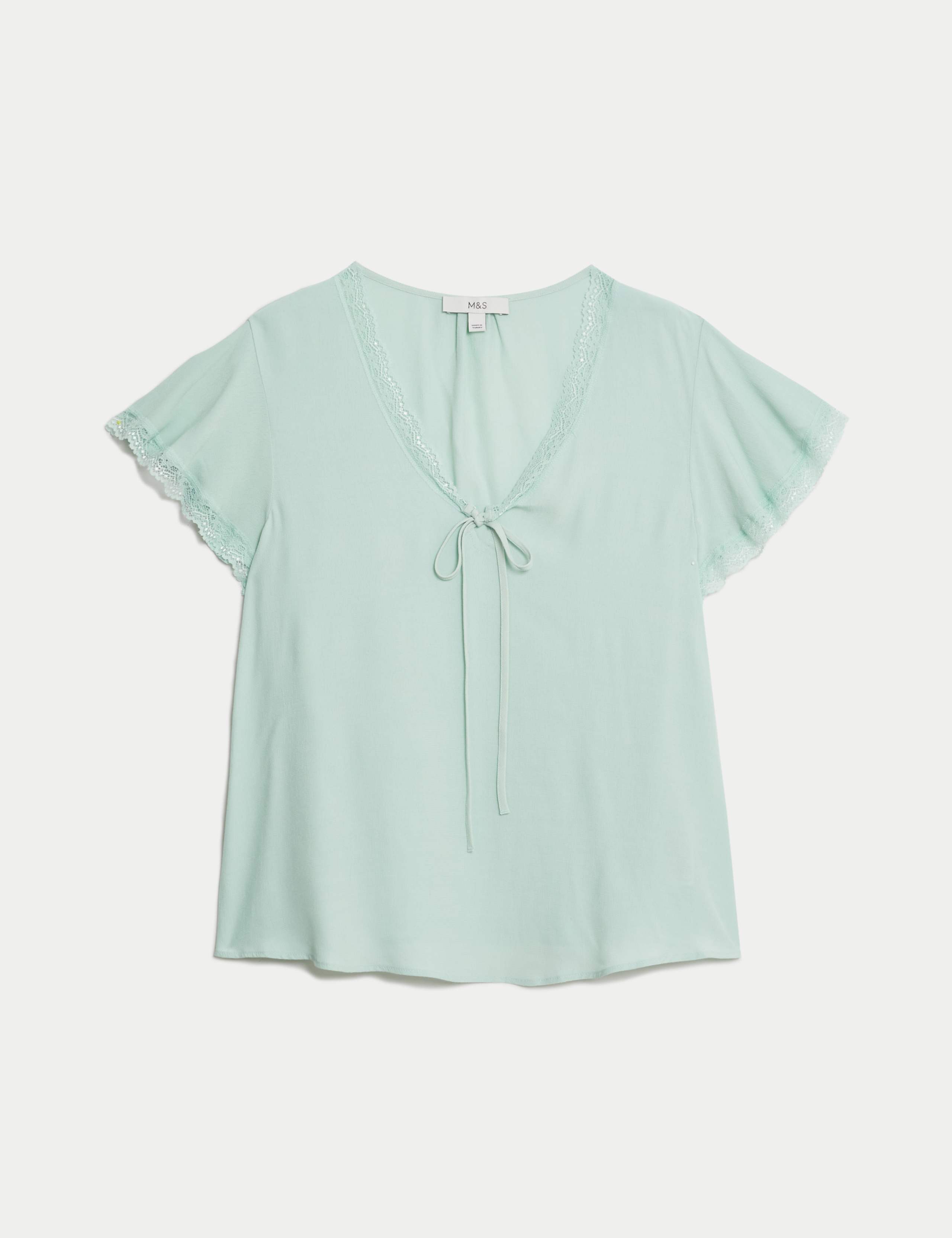 V-Neck Frill Detail Top | M&S Collection | M&S