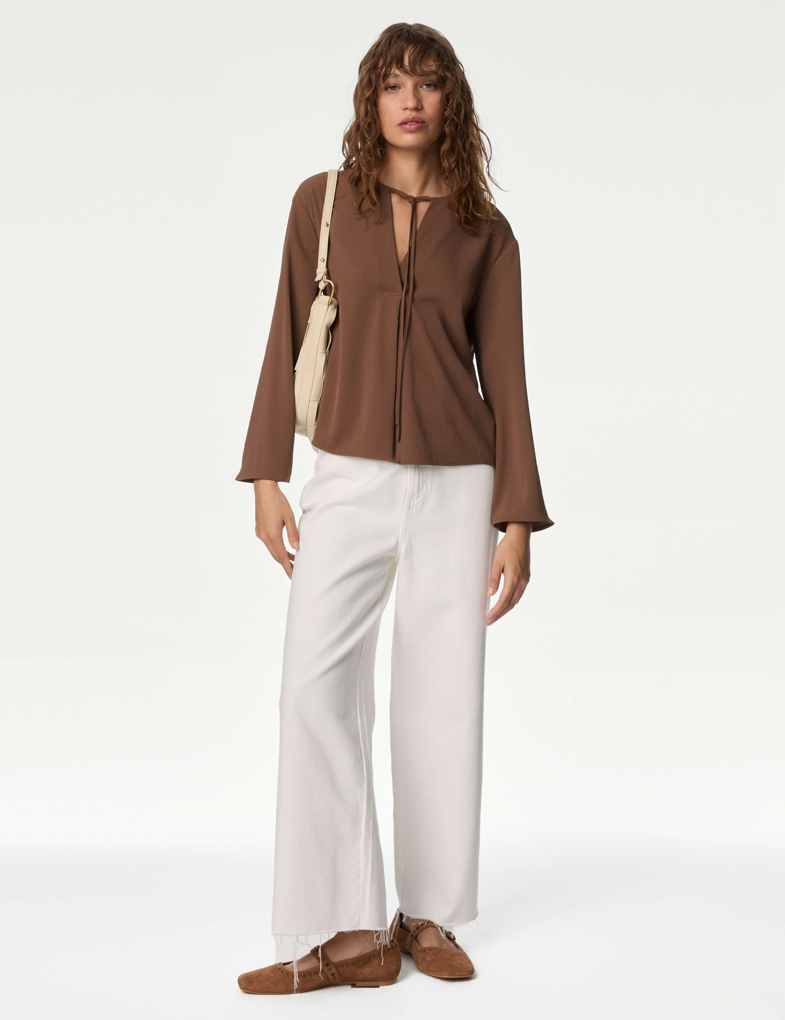 Tie Neck Blouse 3 of 5