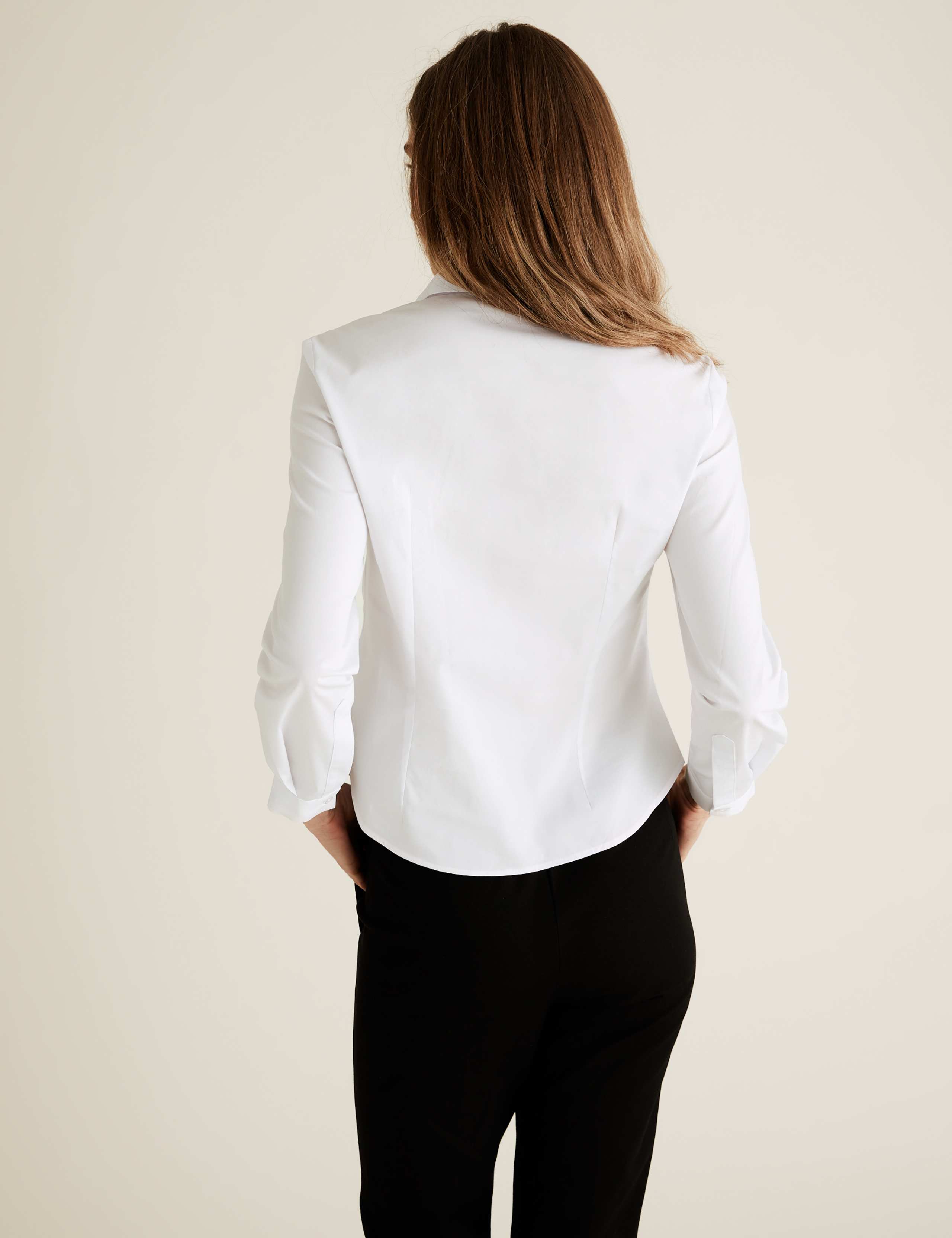 PETITE Cotton Fitted Long Sleeve Shirt 5 of 5
