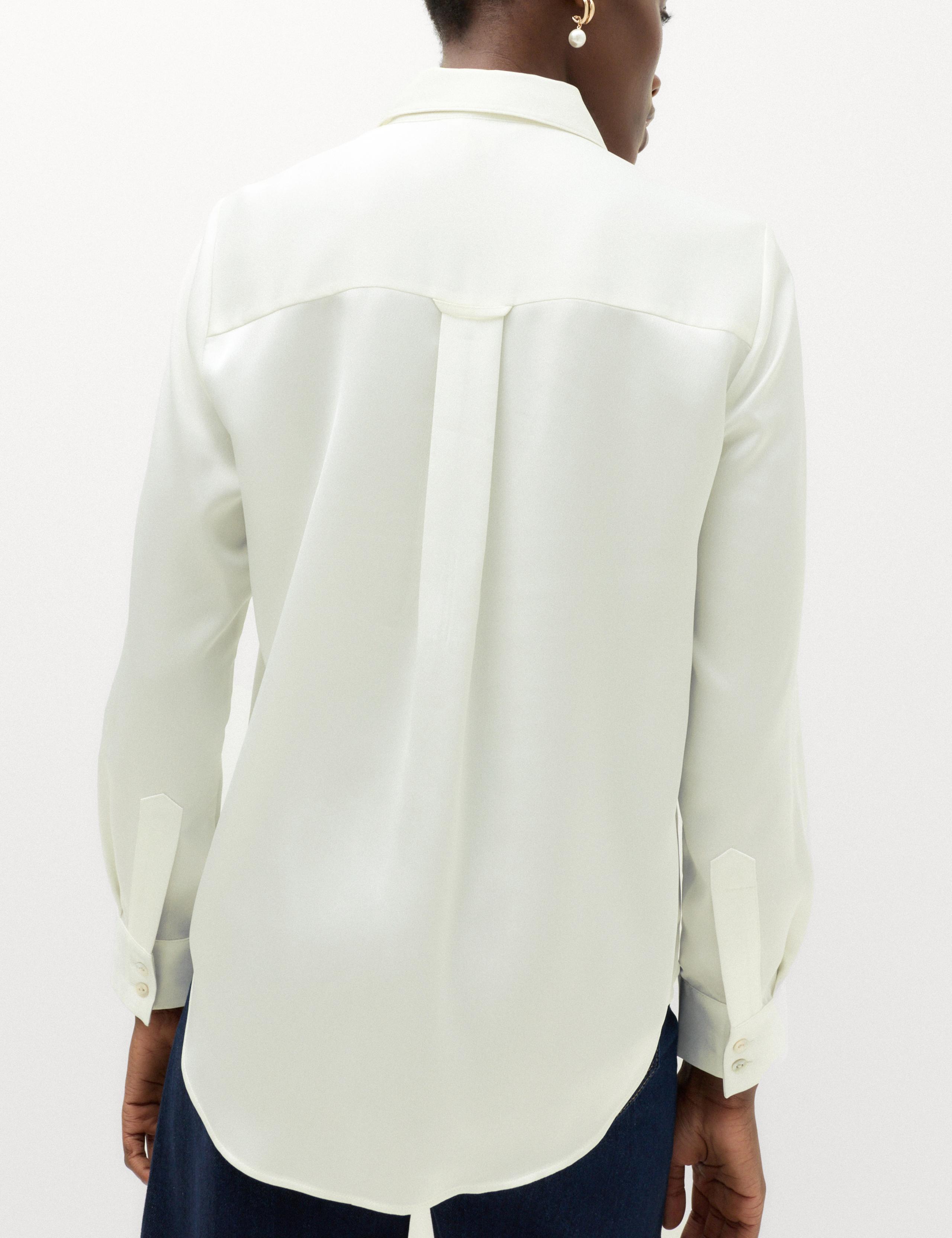 Satin Collared Button Through Shirt 4 of 6