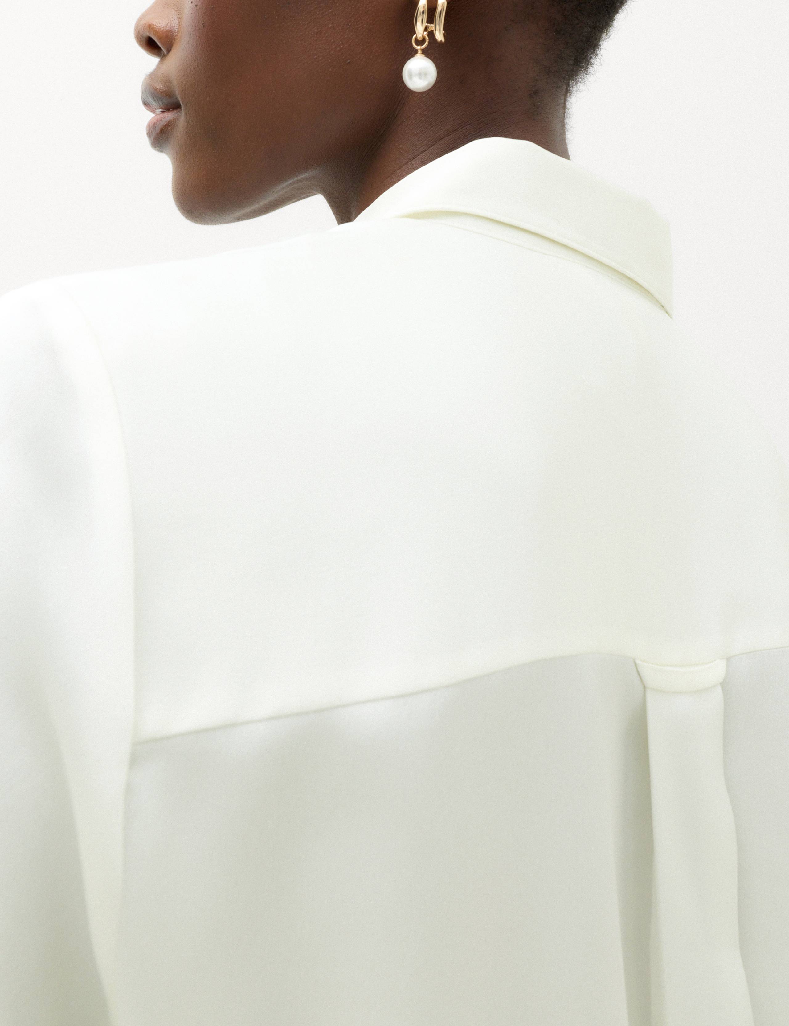 Satin Collared Button Through Shirt 6 of 6