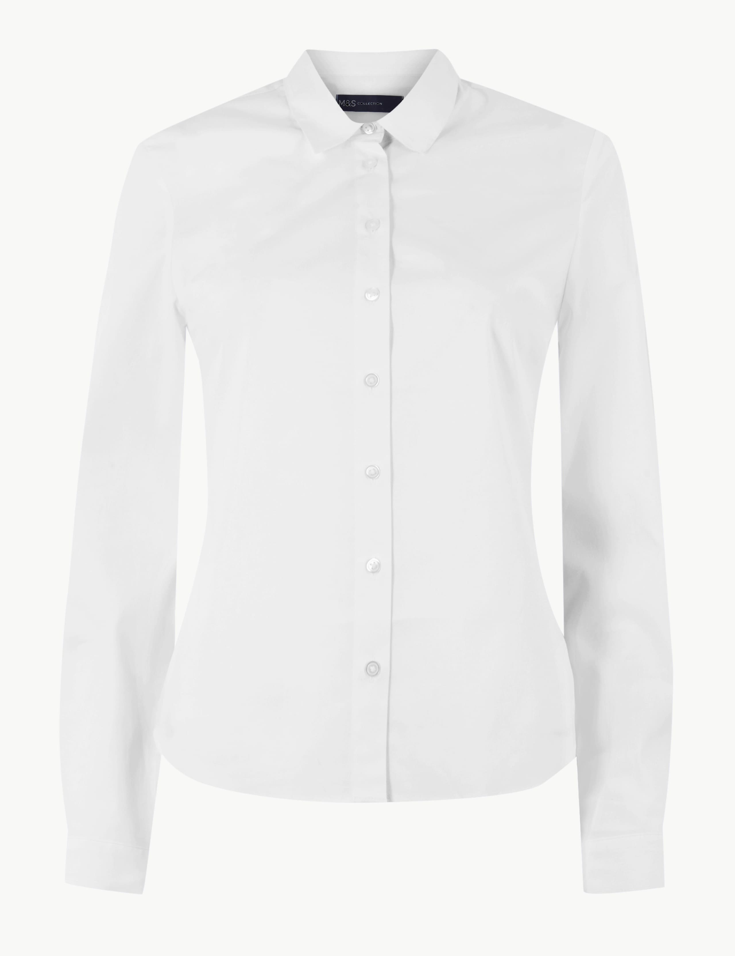 Cotton Rich Fitted Long Sleeve Shirt 2 of 2