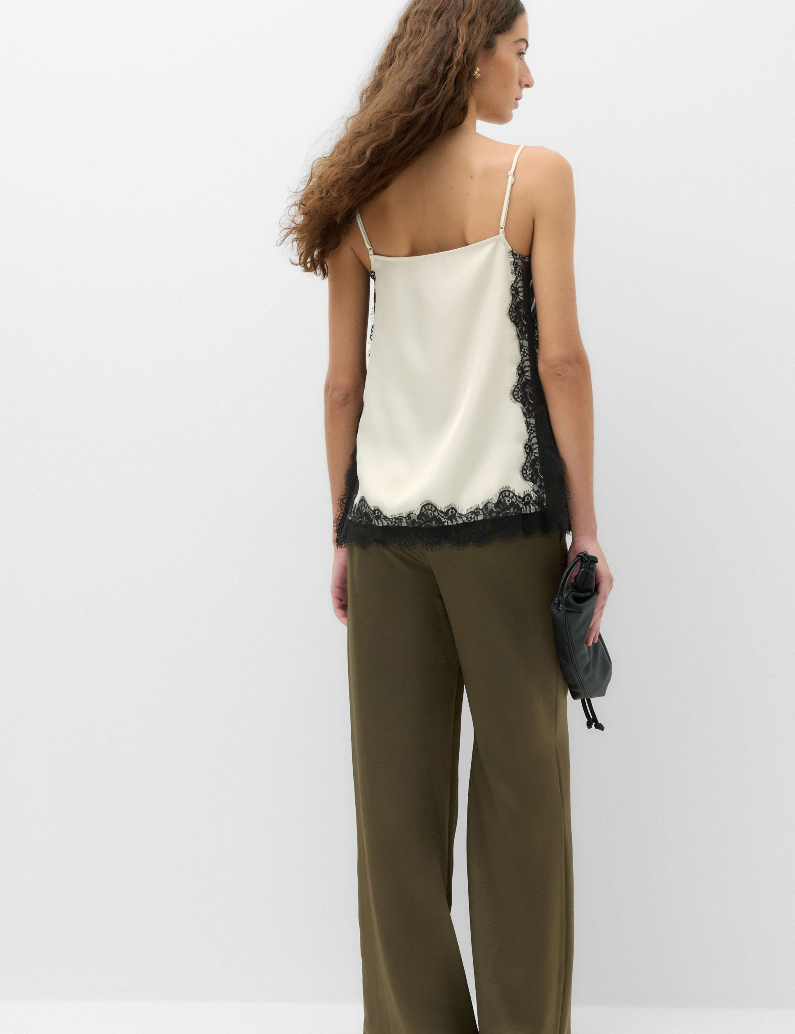 Contrast Lace Trim Cami Top 5 of 6