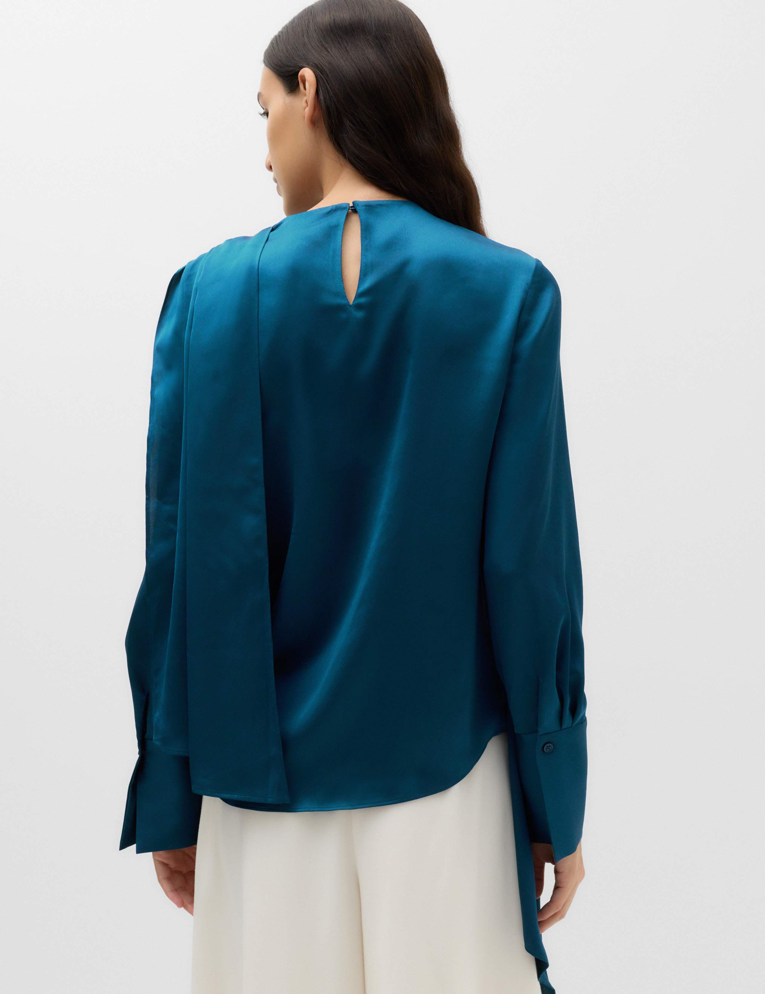 Satin Cowl Neck Top 5 of 6