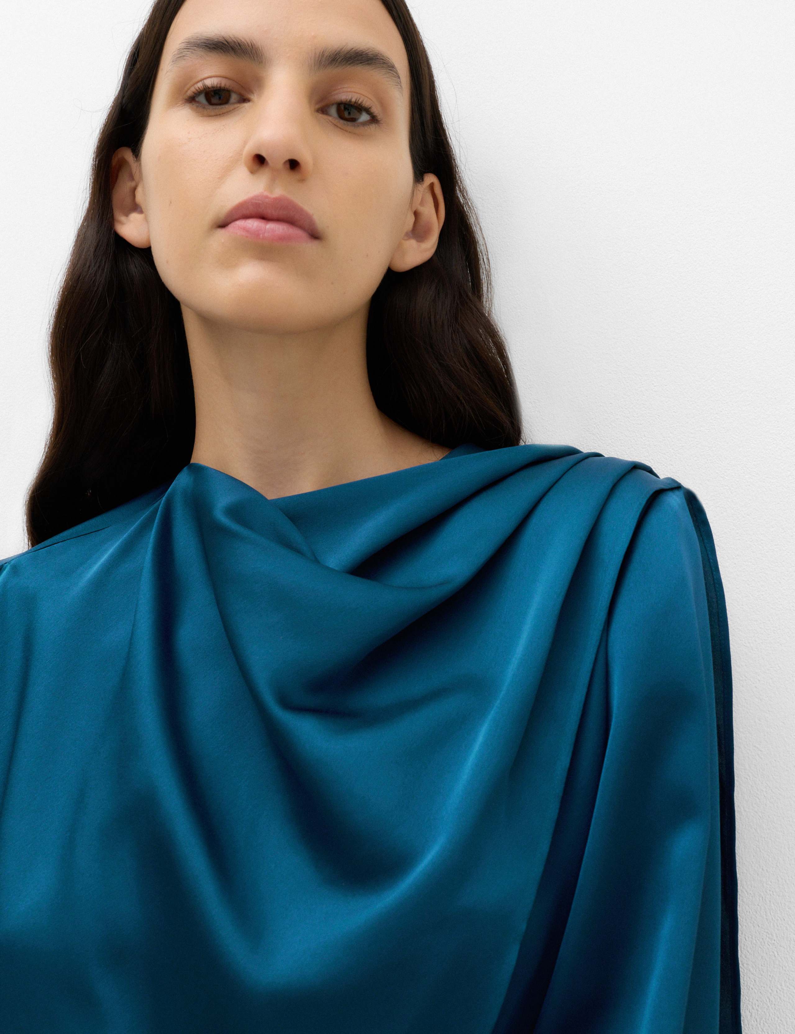 Satin Cowl Neck Top 6 of 6
