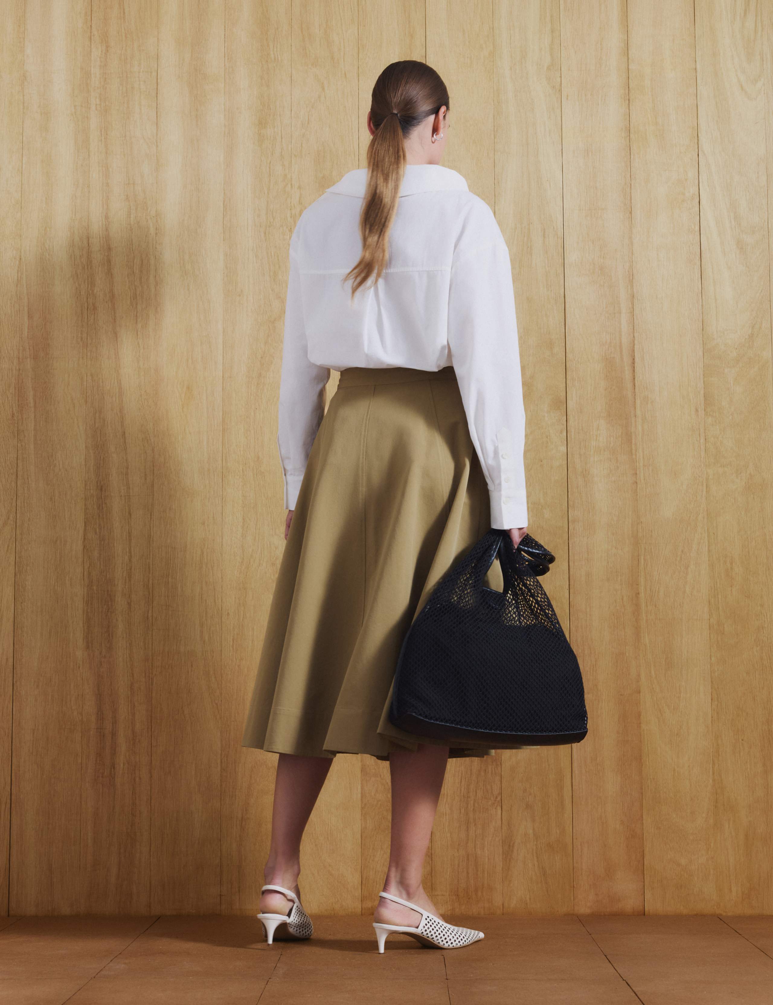 Pure Cotton Asymmetric Collar Shirt 3 of 5