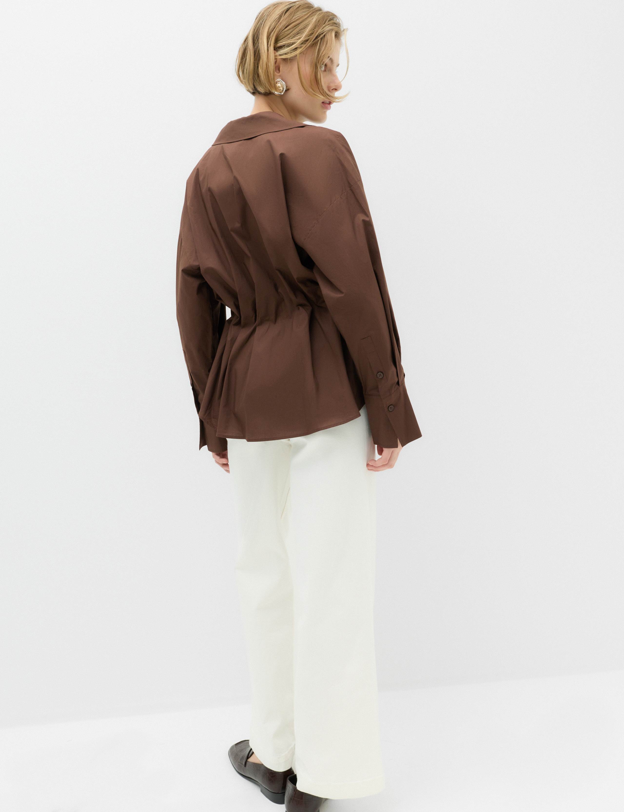 Pure Cotton Collared Waisted Shirt 6 of 7