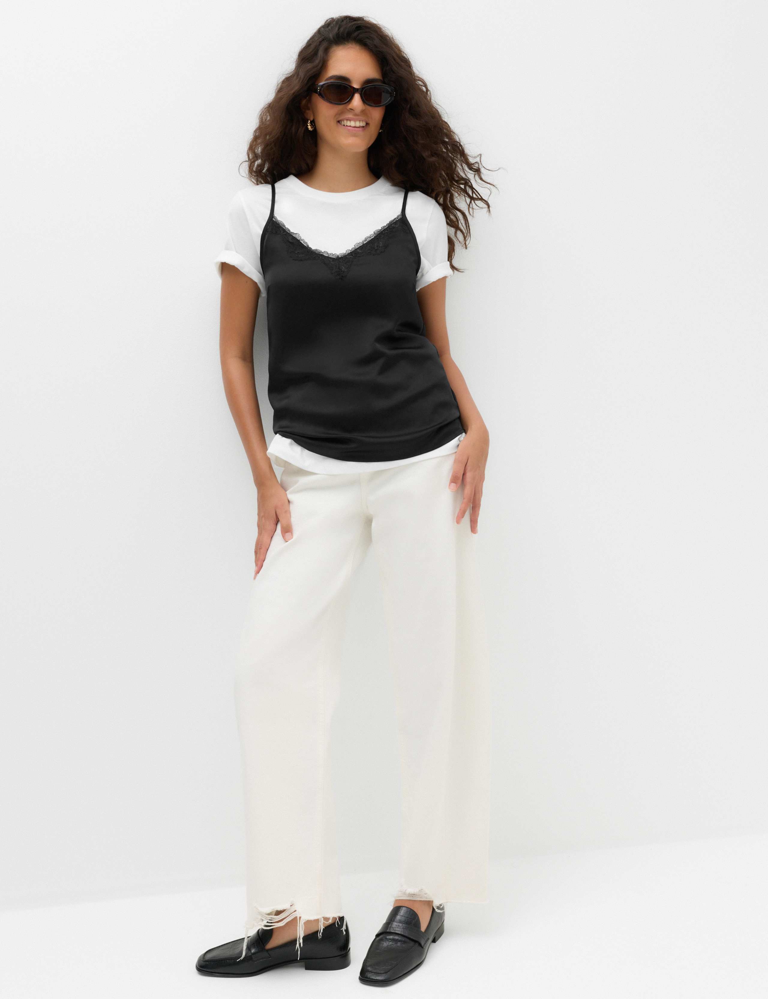 Lace Insert V Neck Cami Top 5 of 5