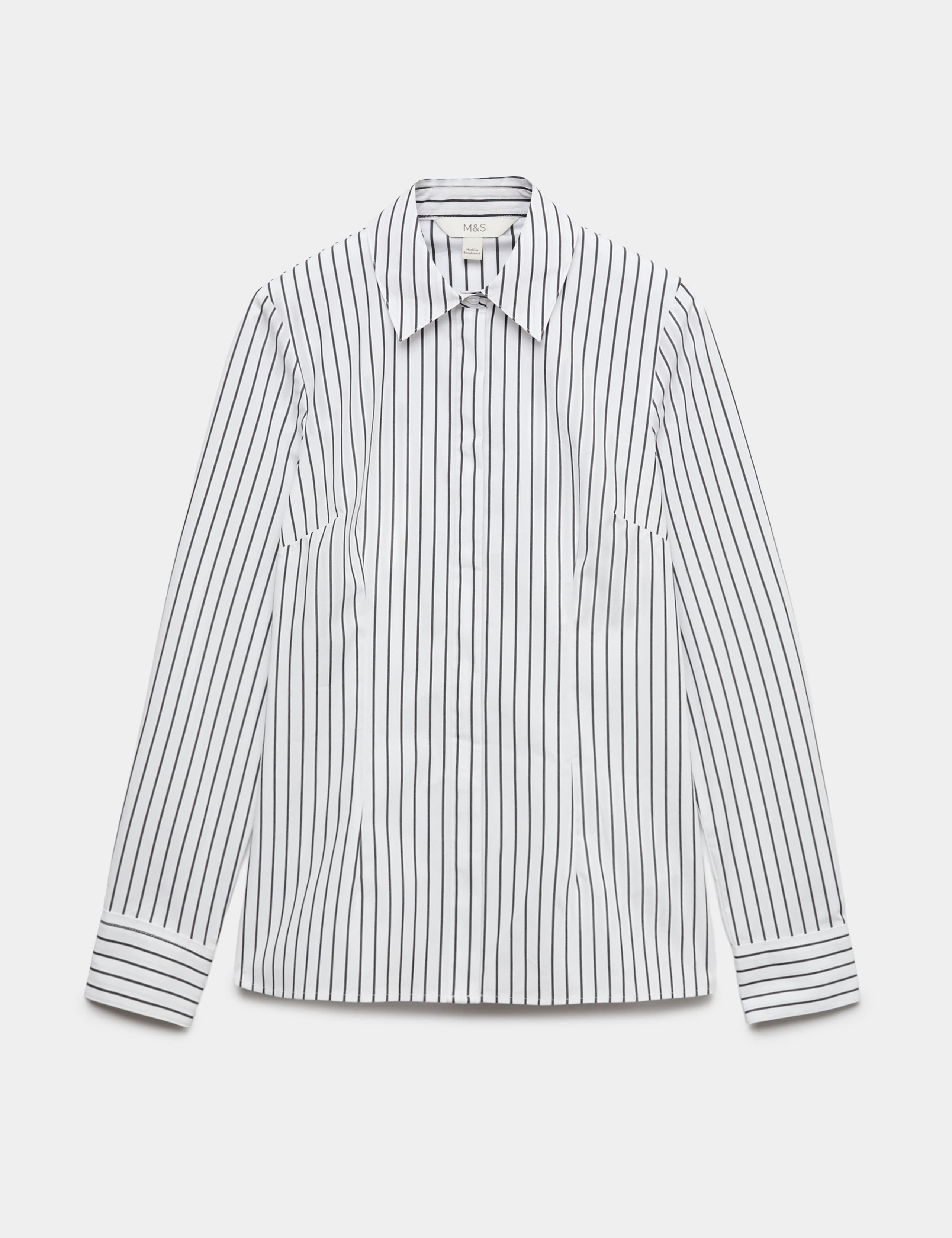 Cotton Rich Collared Fitted Shirt 2 of 6