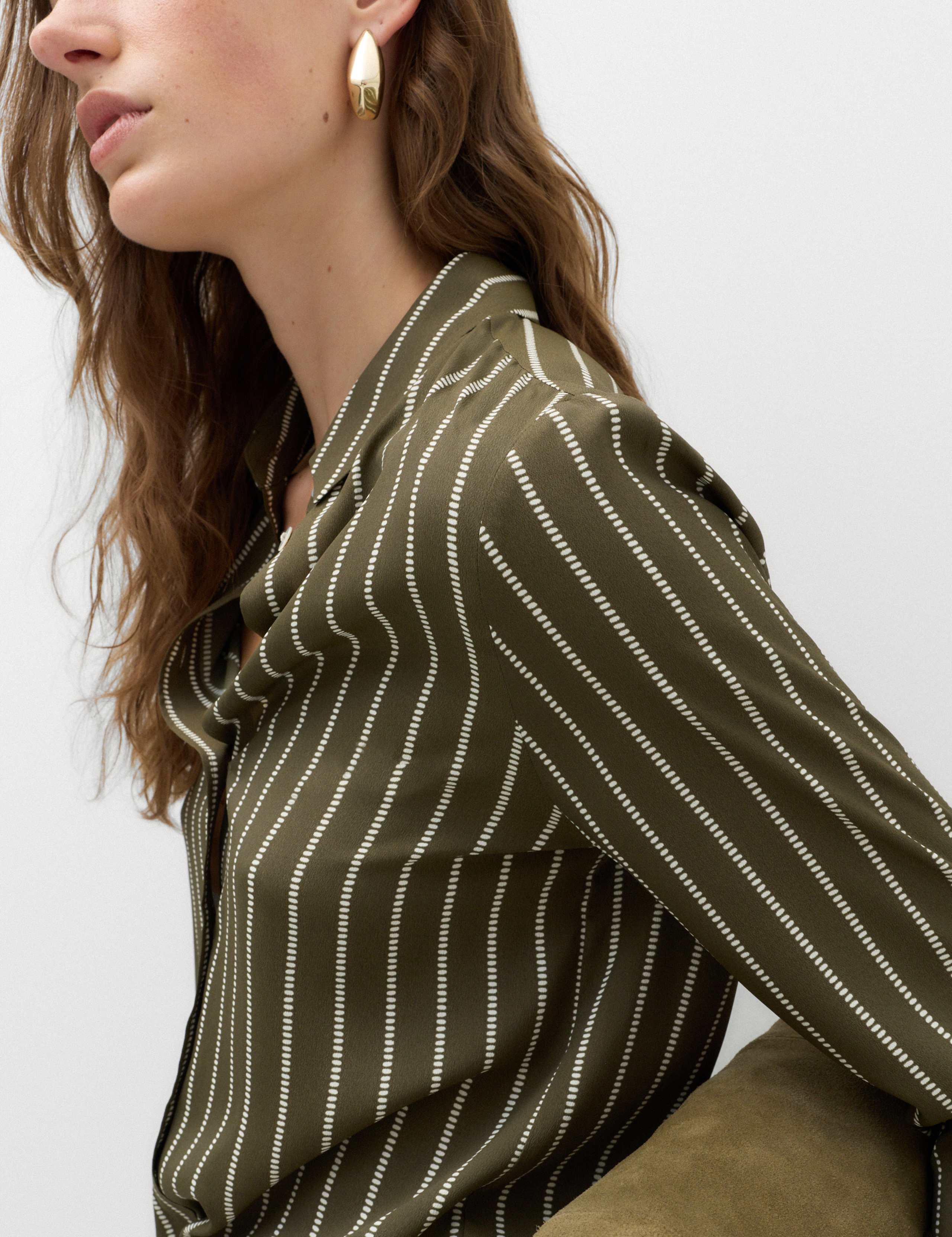 Polka Dot Collared Button Through Shirt 3 of 5