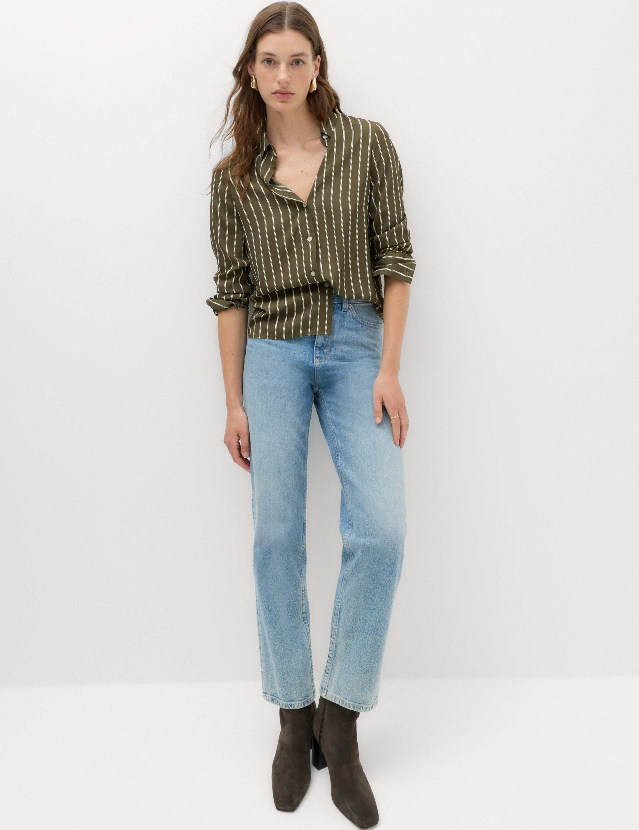 Polka Dot Collared Button Through Shirt 5 of 5