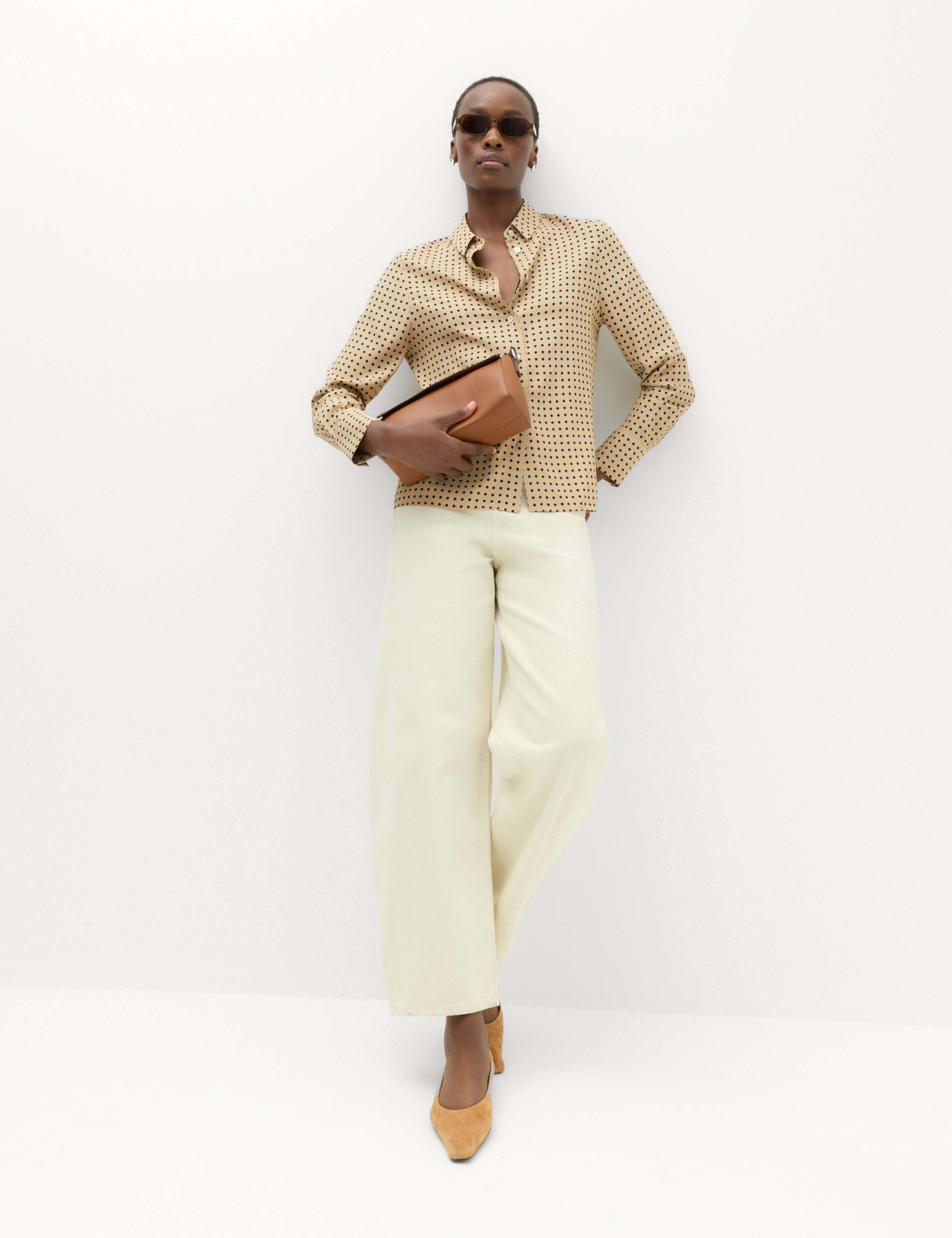 Polka Dot Collared Button Through Shirt 5 of 6