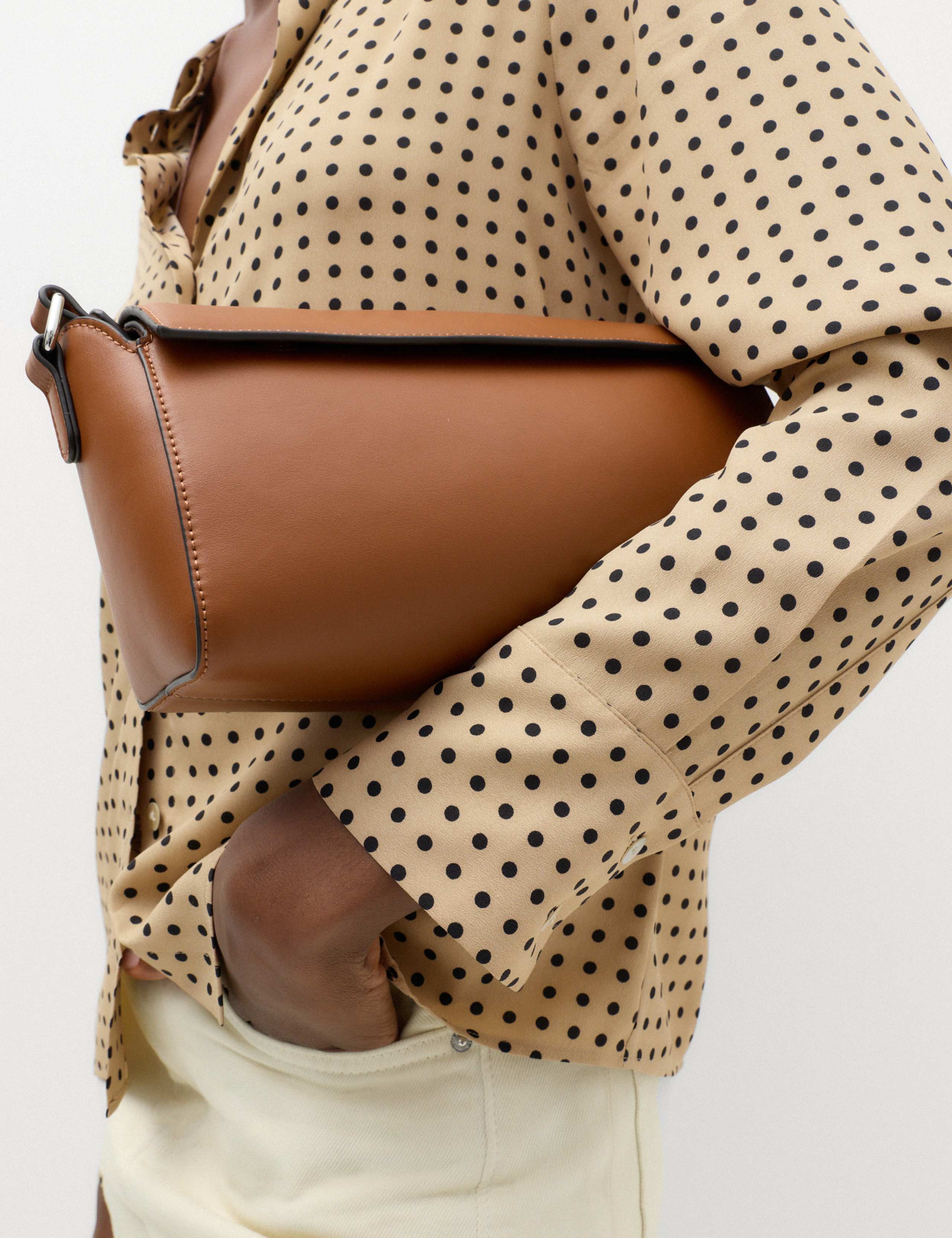 Polka Dot Collared Button Through Shirt 6 of 6