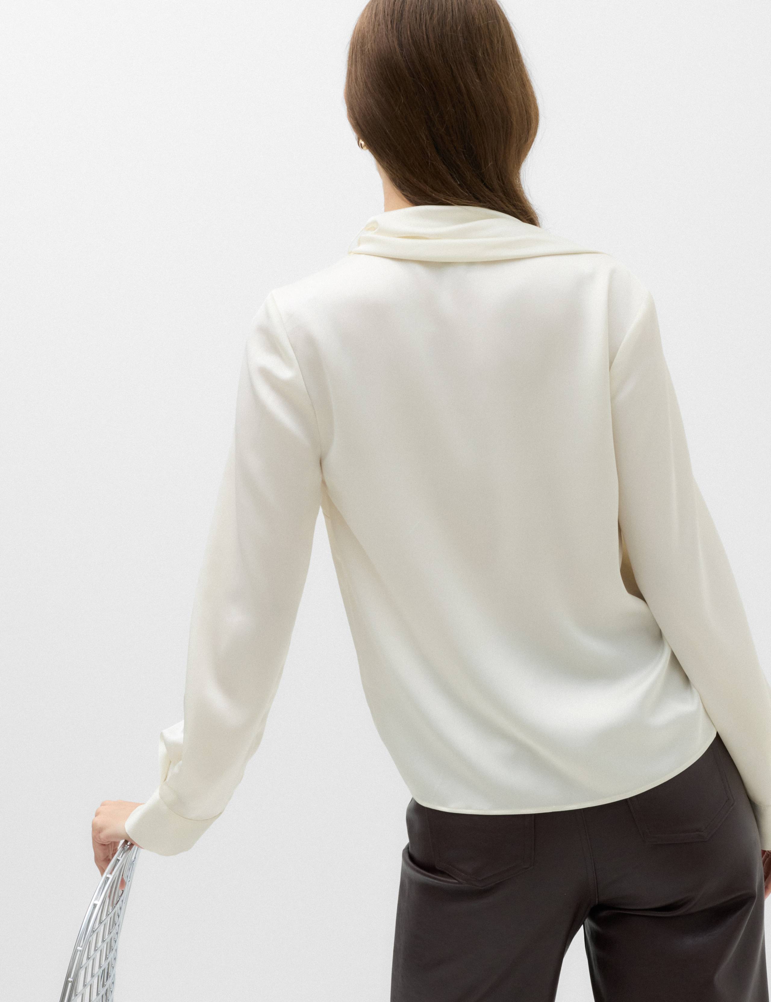 Satin Scarf Neck Blouse 5 of 7