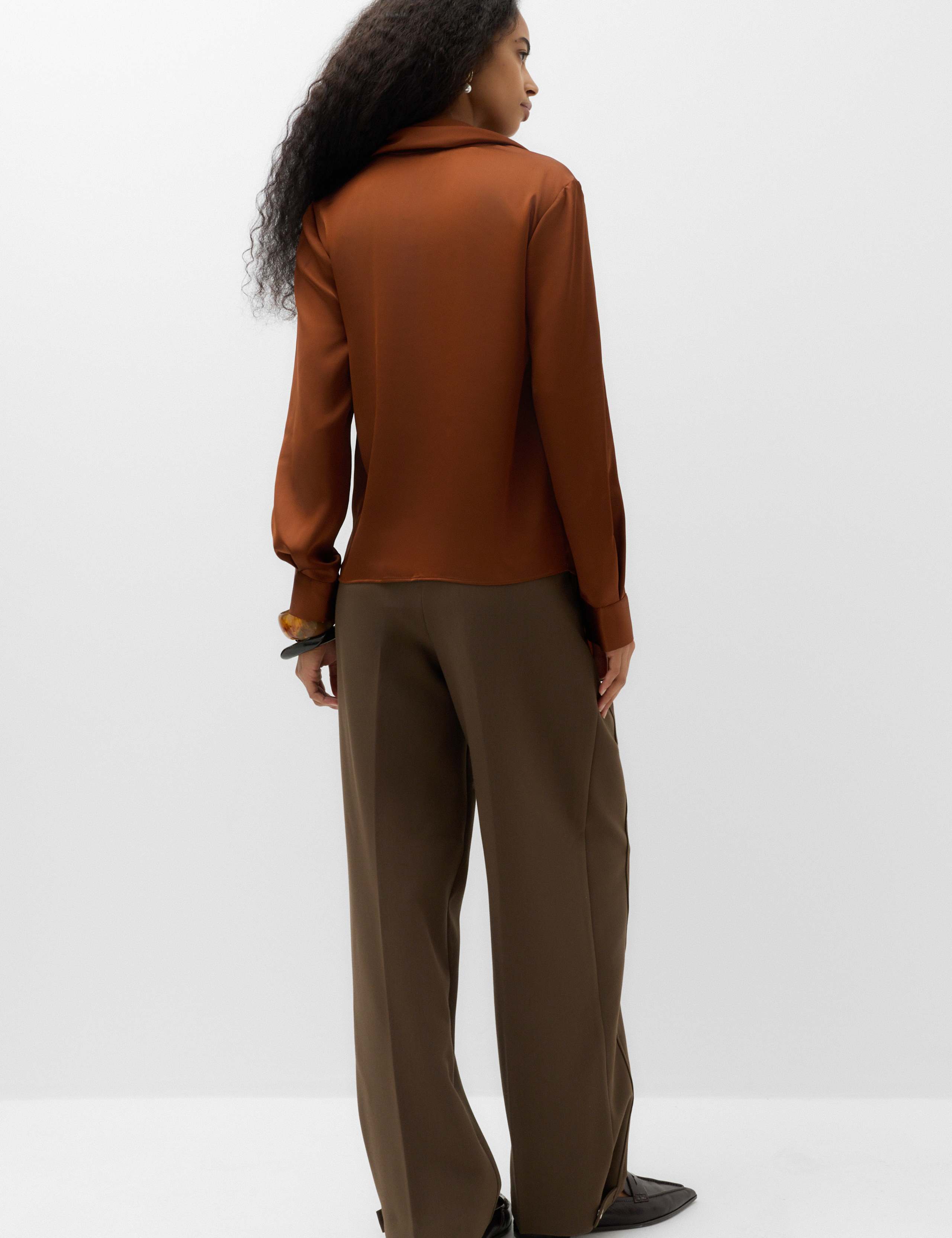 Satin Scarf Neck Blouse 4 of 7