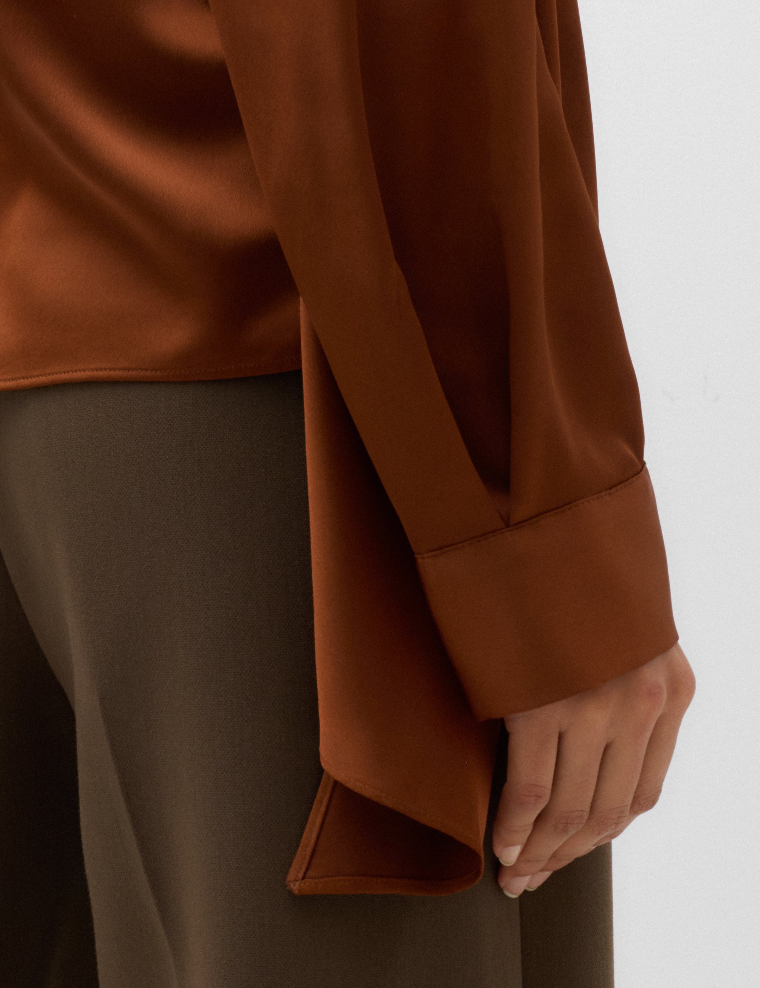 Satin Scarf Neck Blouse 5 of 7