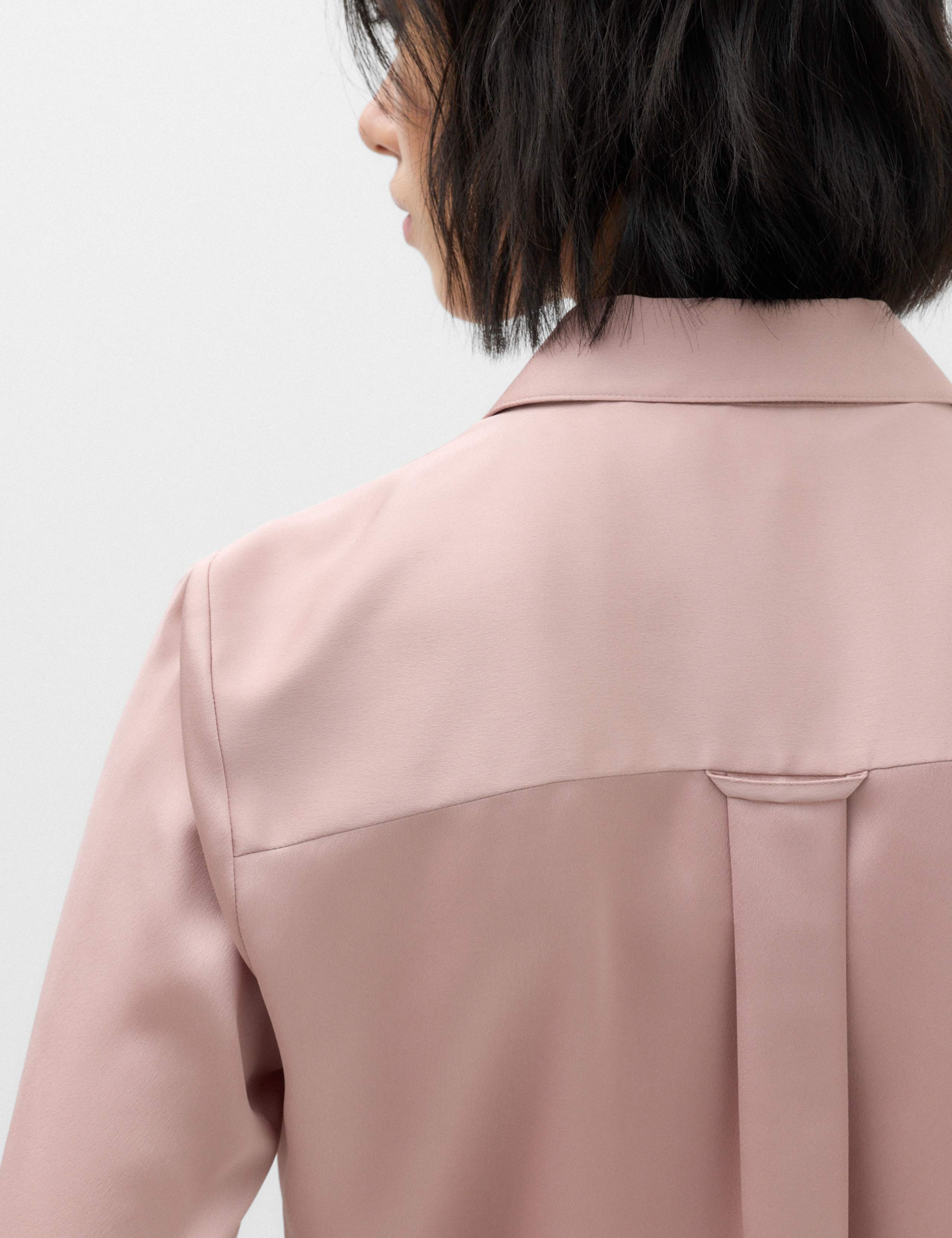Satin Collared Button Through Shirt 5 of 6