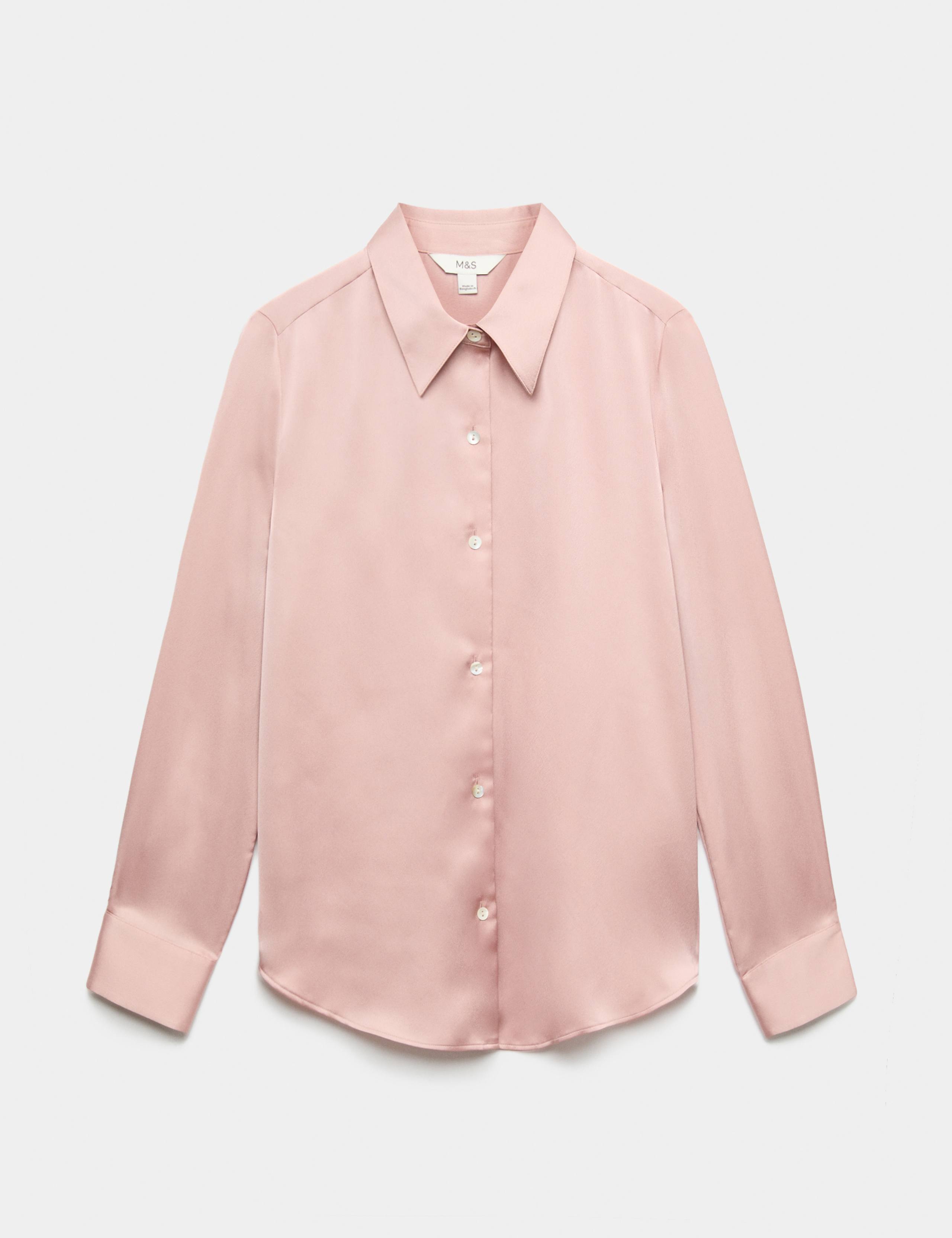 Satin Collared Button Through Shirt 2 of 6