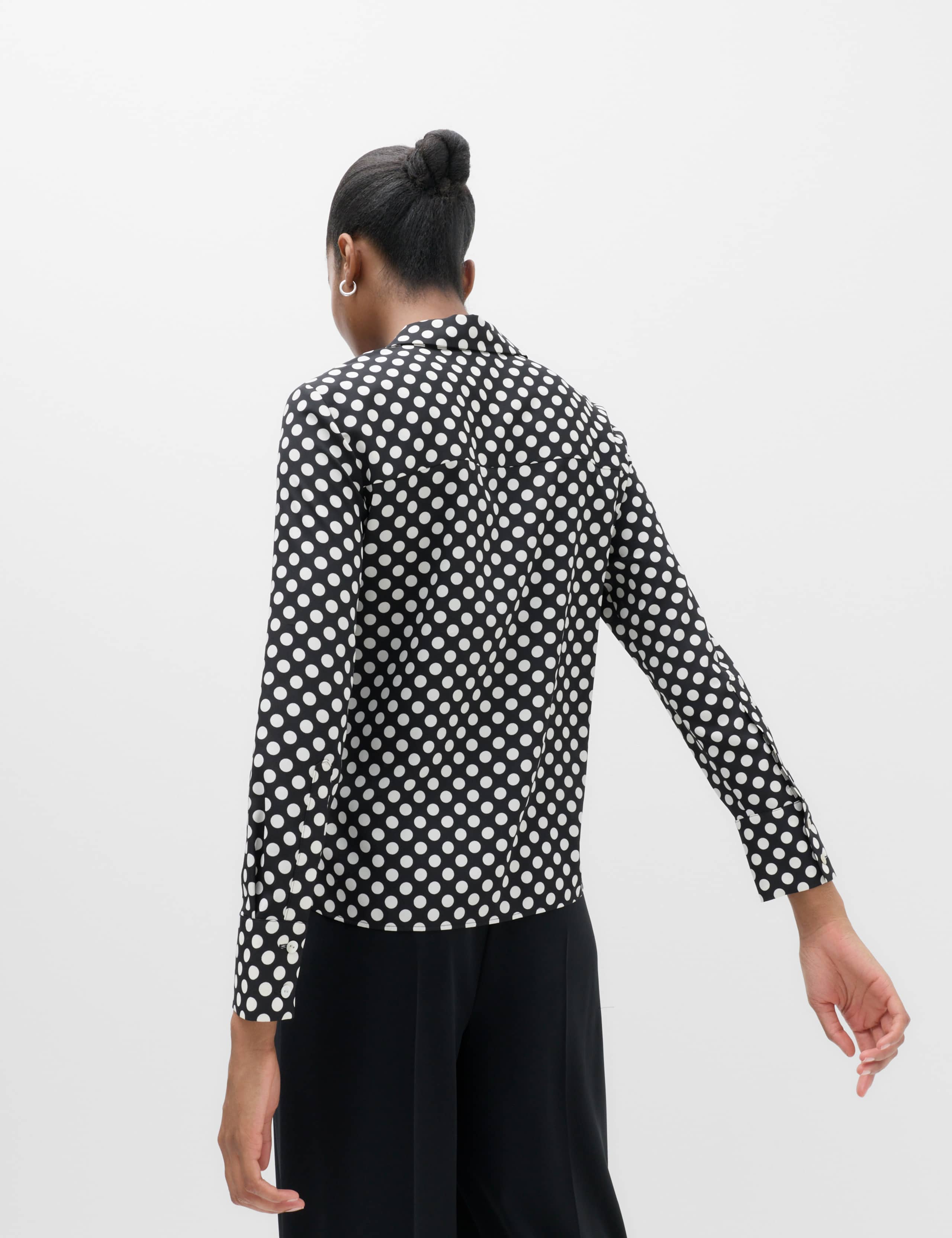 Polka Dot Collared Neck Shirt 3 of 5