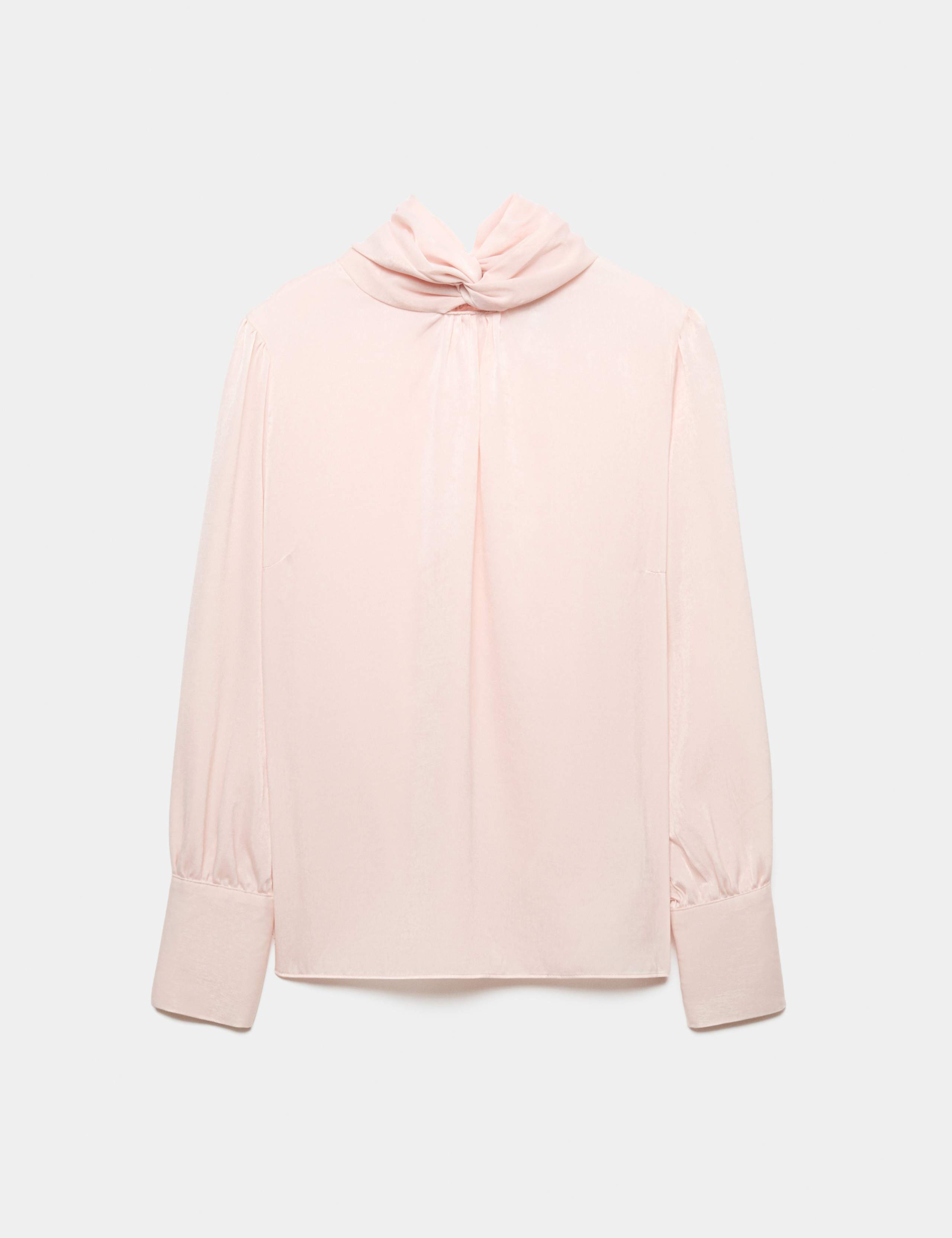 Satin High Neck Blouse 2 of 6