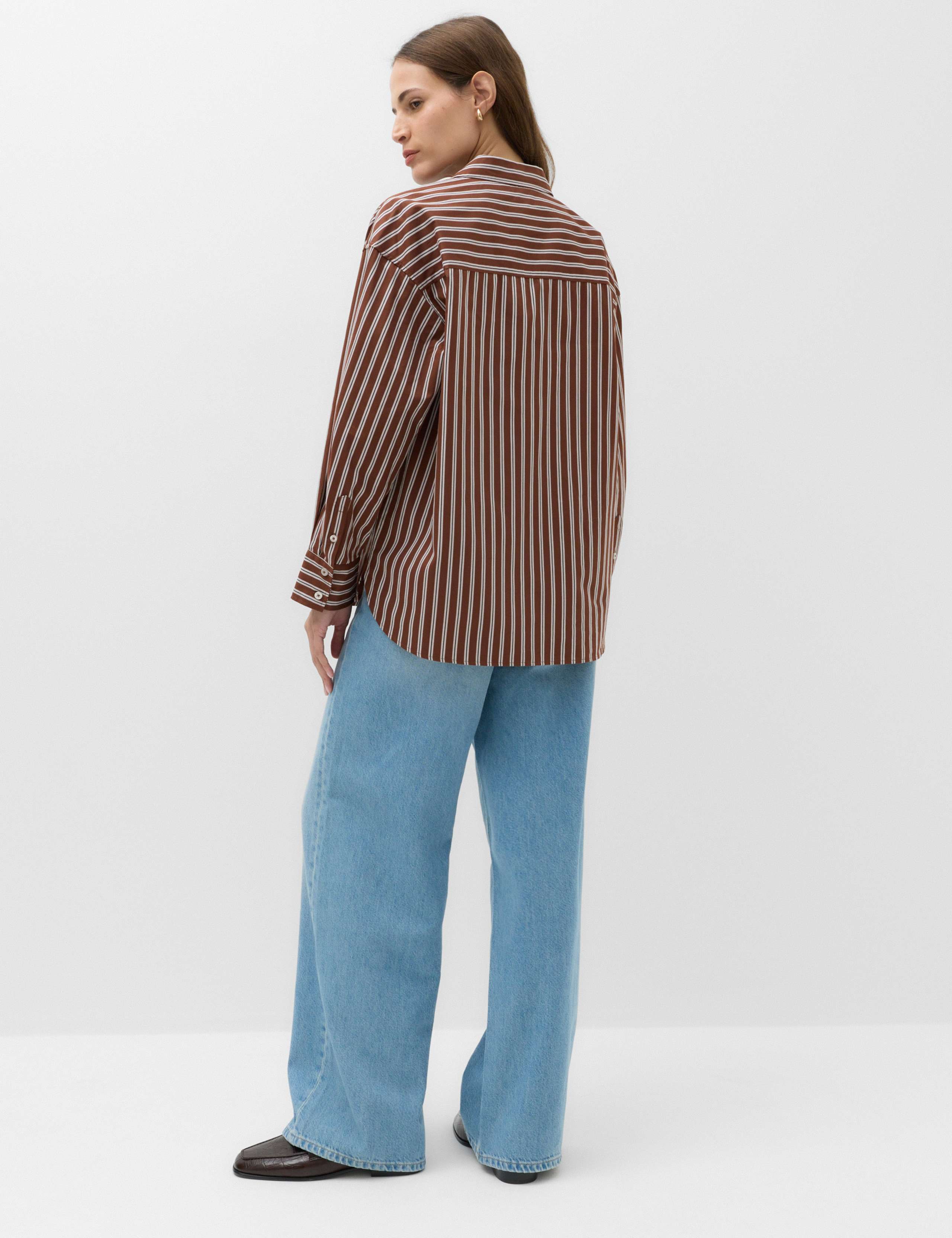 Pure Cotton Oversized Striped Shirt 3 of 7