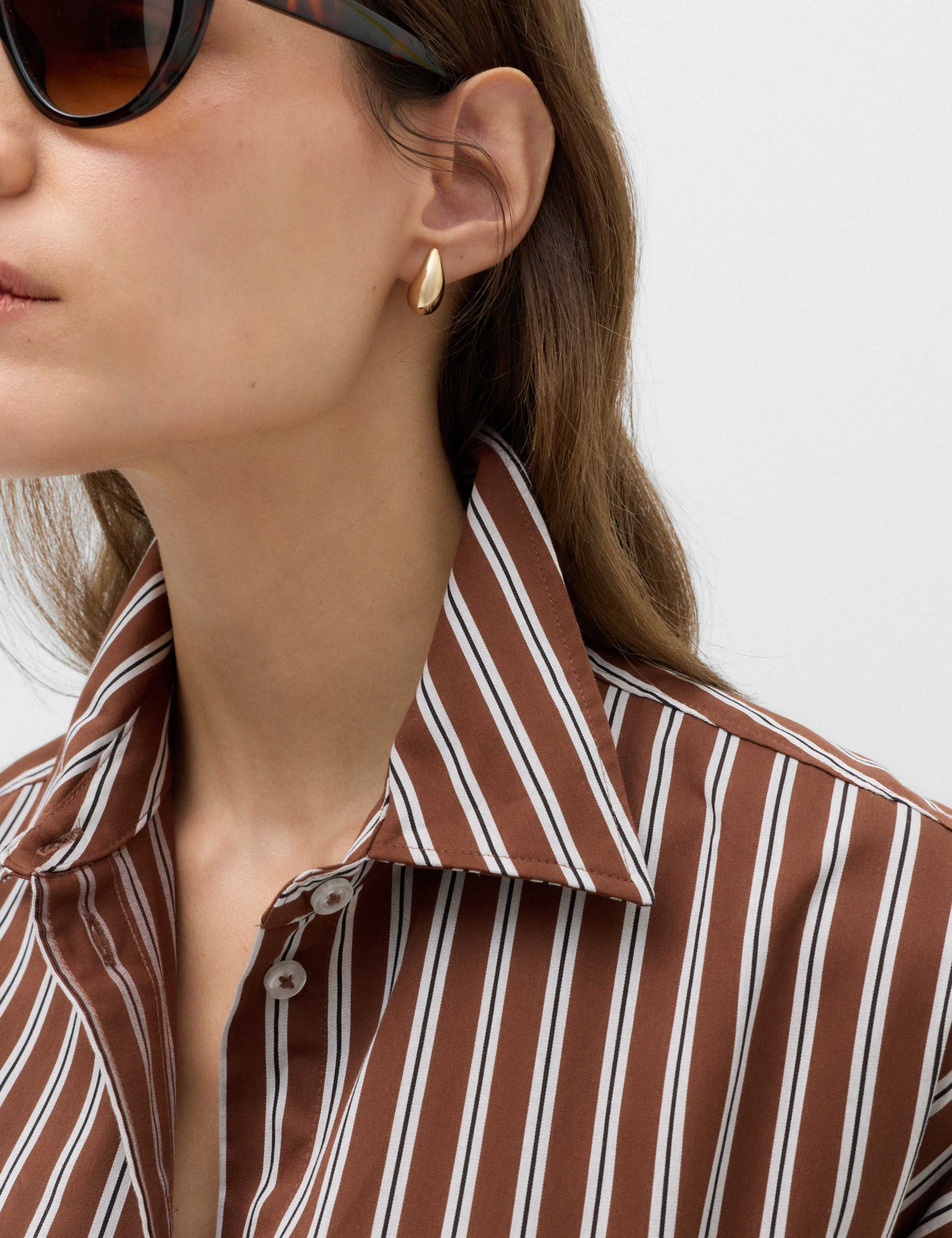 Pure Cotton Oversized Striped Shirt 5 of 7