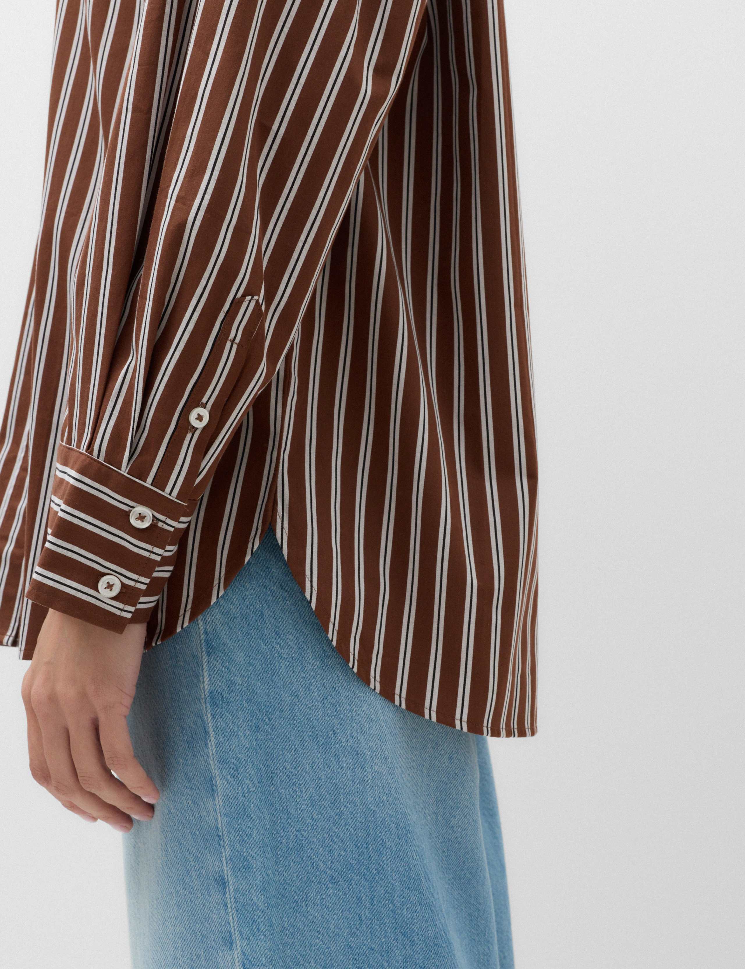 Pure Cotton Oversized Striped Shirt 6 of 7