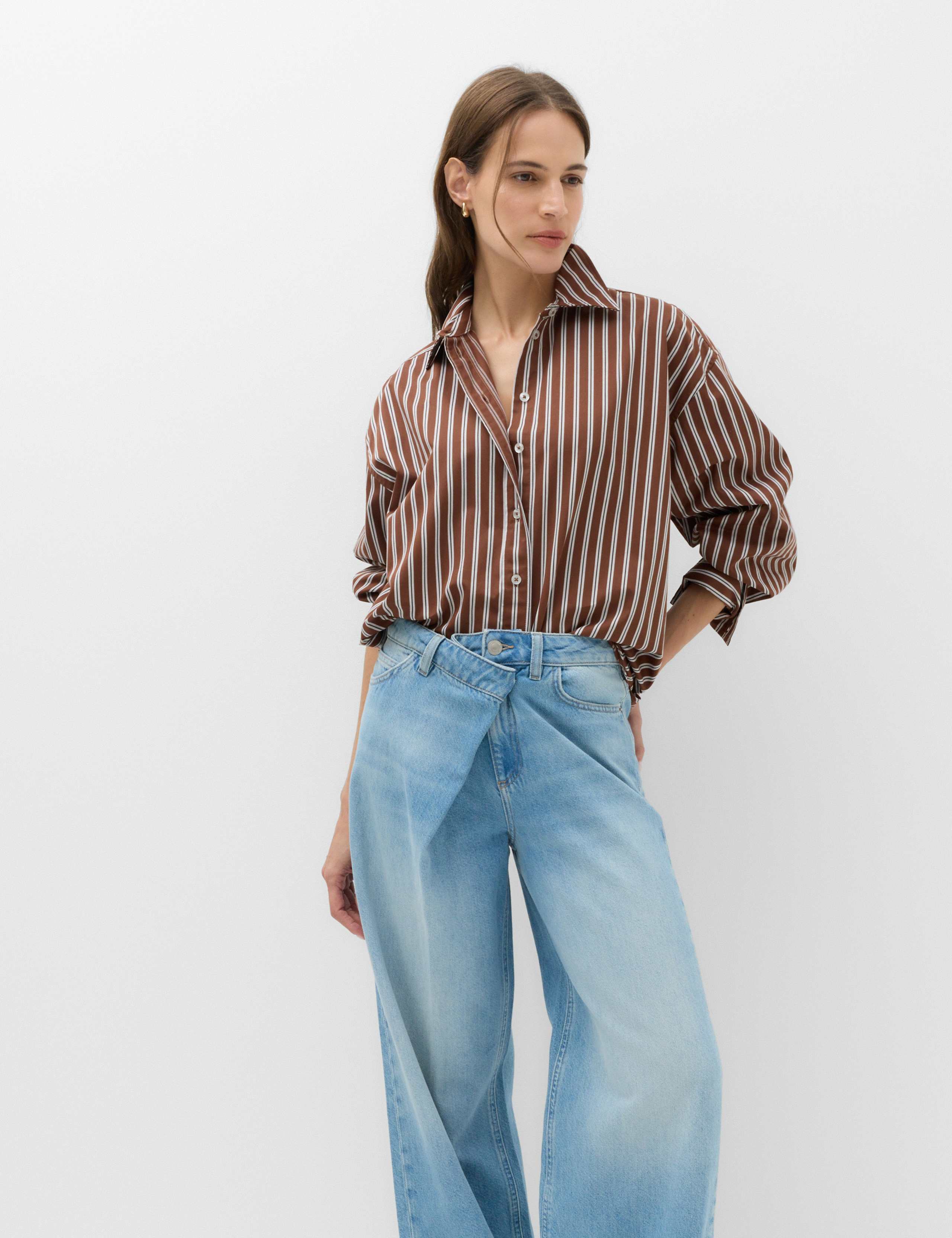 Pure Cotton Oversized Striped Shirt 7 of 7