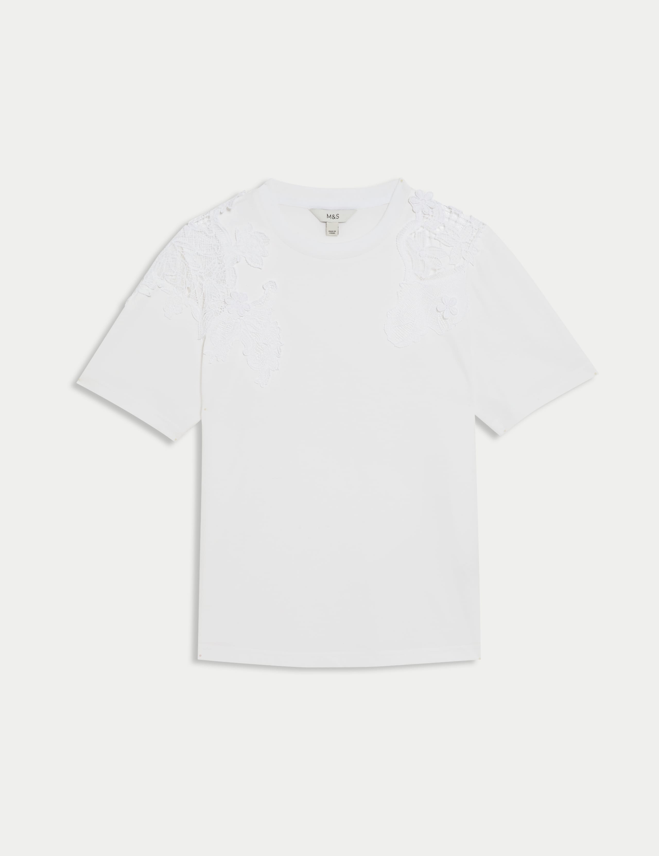 Pure Cotton Embroidered Regular Fit T-Shirt 2 of 4