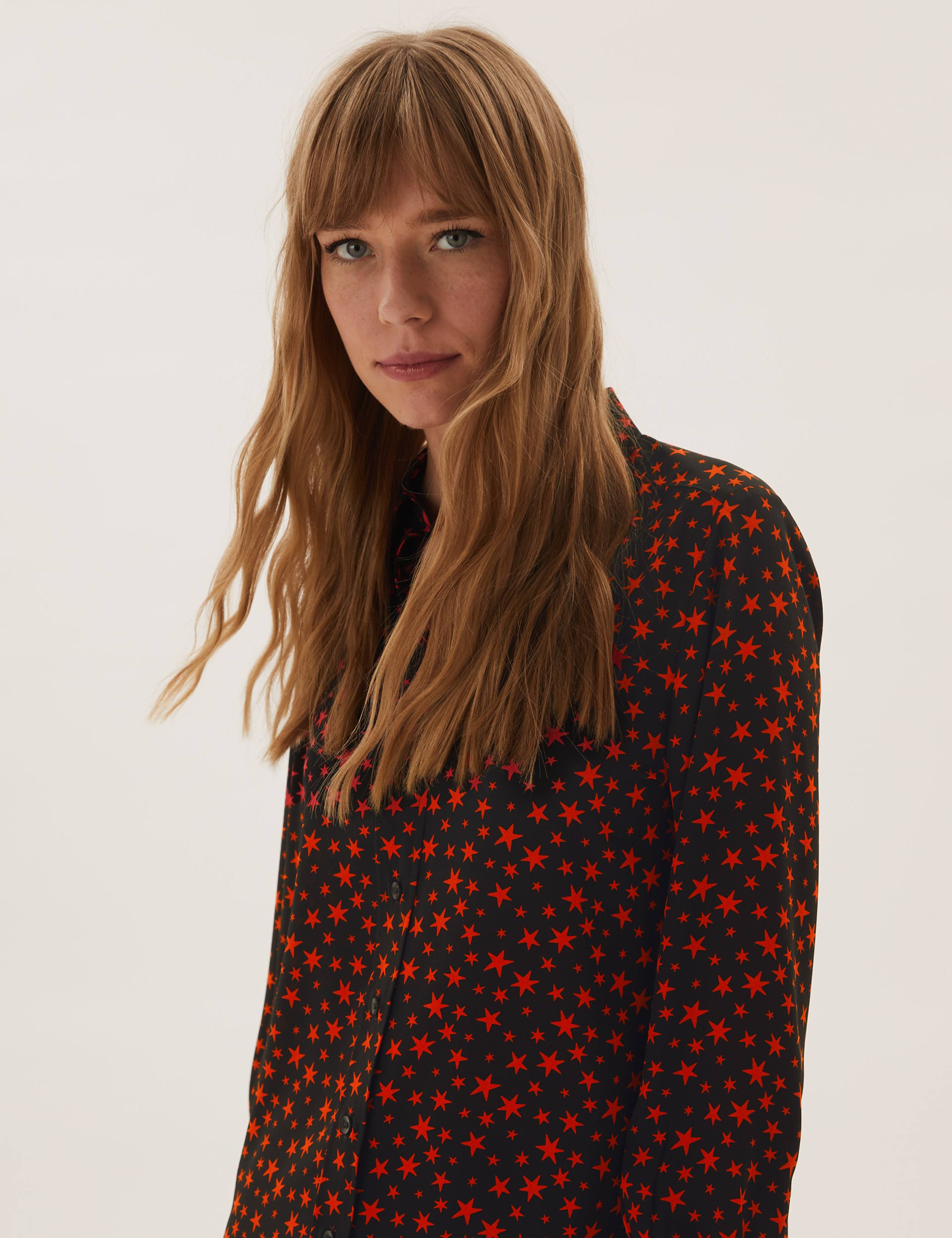 Star Print Long Sleeve Shirt 4 of 4