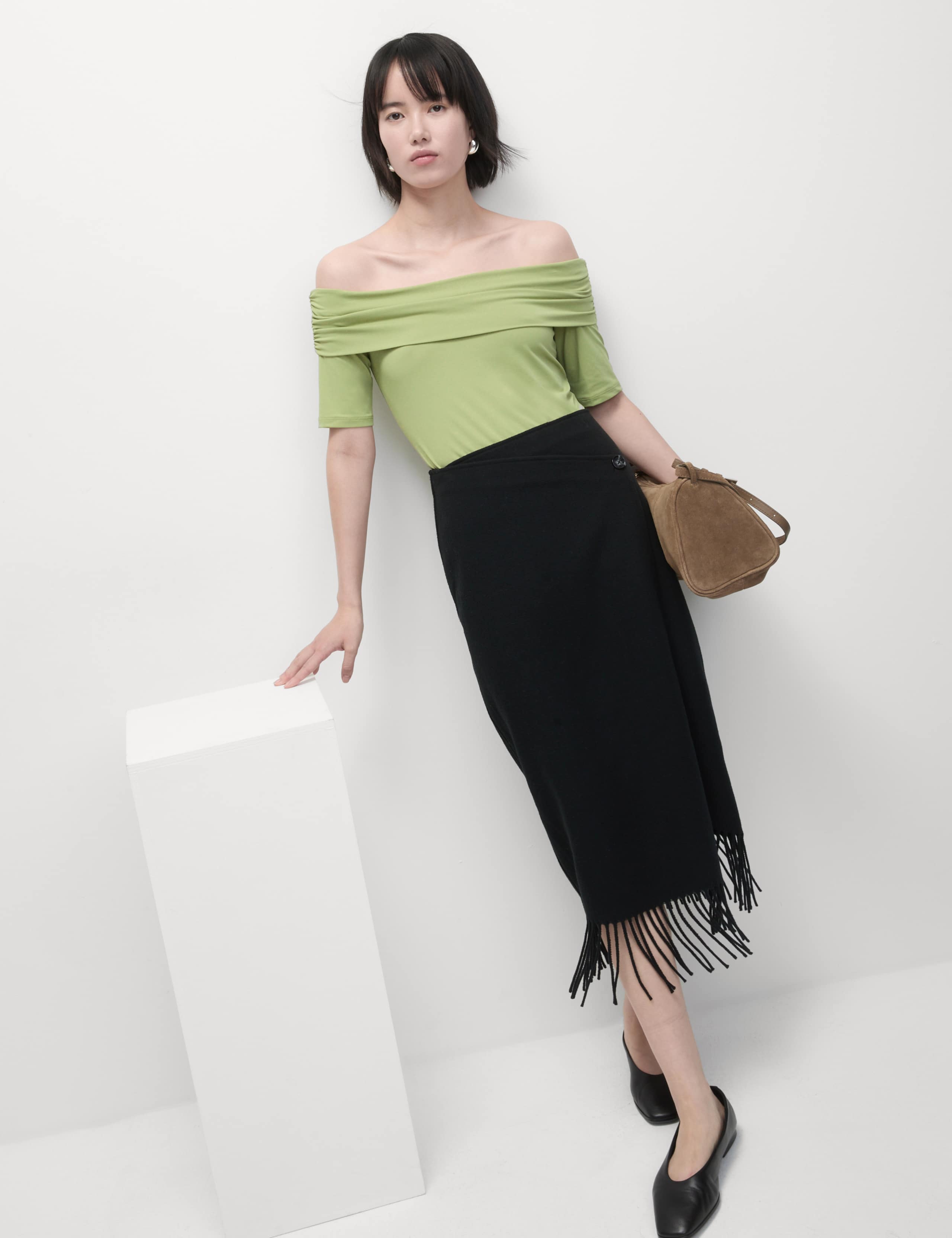 Jersey Bardot Top 1 of 7