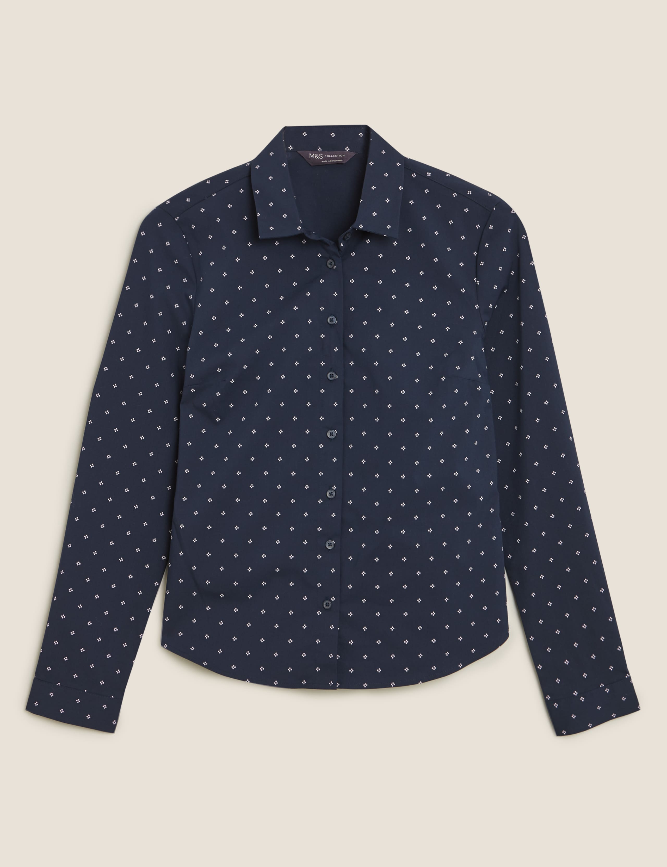 Geometric Fitted Long Sleeve Shirt 2 of 4